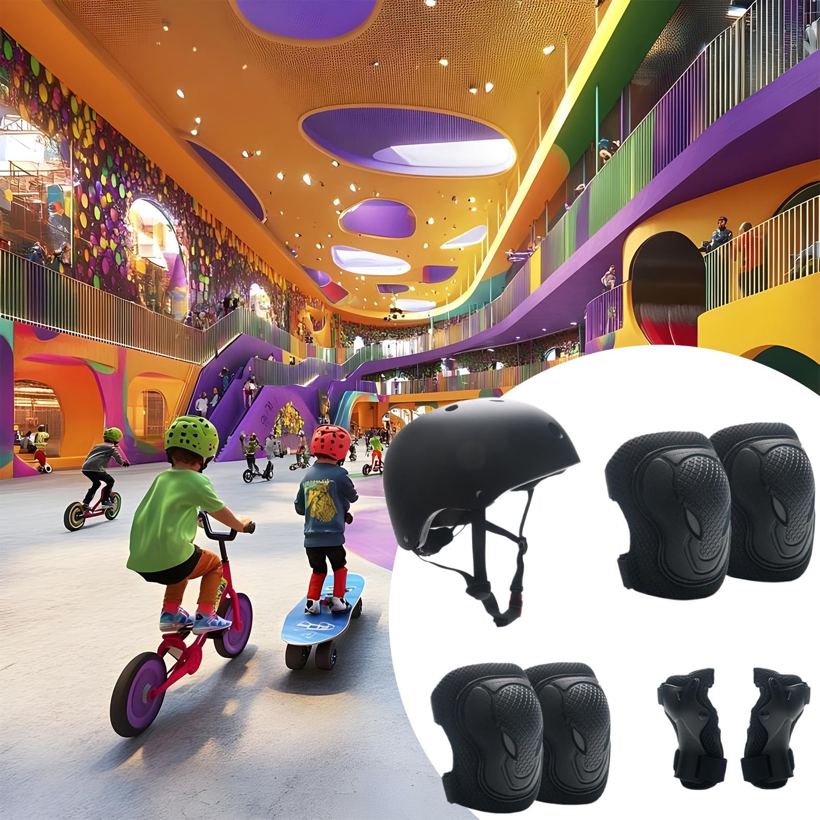 Ensemble de Casques de vélos pour, Casques de Skateboard pour Tout-Petits | STACTES ALIGABLES STACE SOCKE