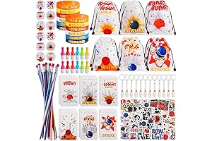 Sweetude 140 Pcs Bowling Party Favor Bags, School Prizes