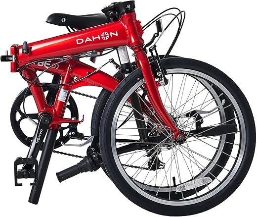 Dahon VYBE D7 Folding Bike, Lightweight Aluminum Frame; 7-Speed Shimano Gears; 20” Foldable Bicycle for Adults