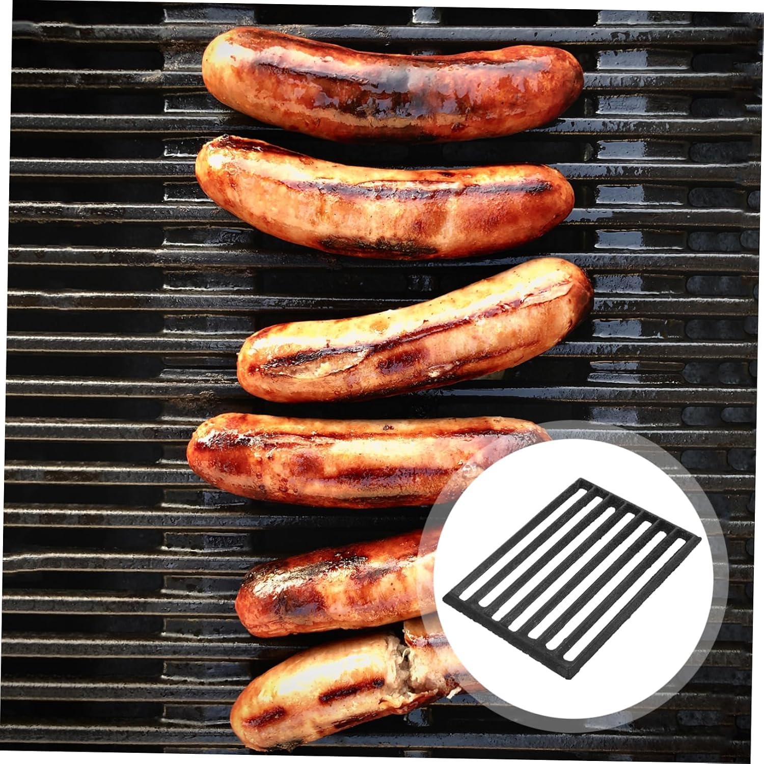 VOSAREA Fire Grate Fire Grate for Firewood Stove Thickened Metal Fireplace Grate with Scientific Design High Hardness for Enhanced Airflow and Combustion