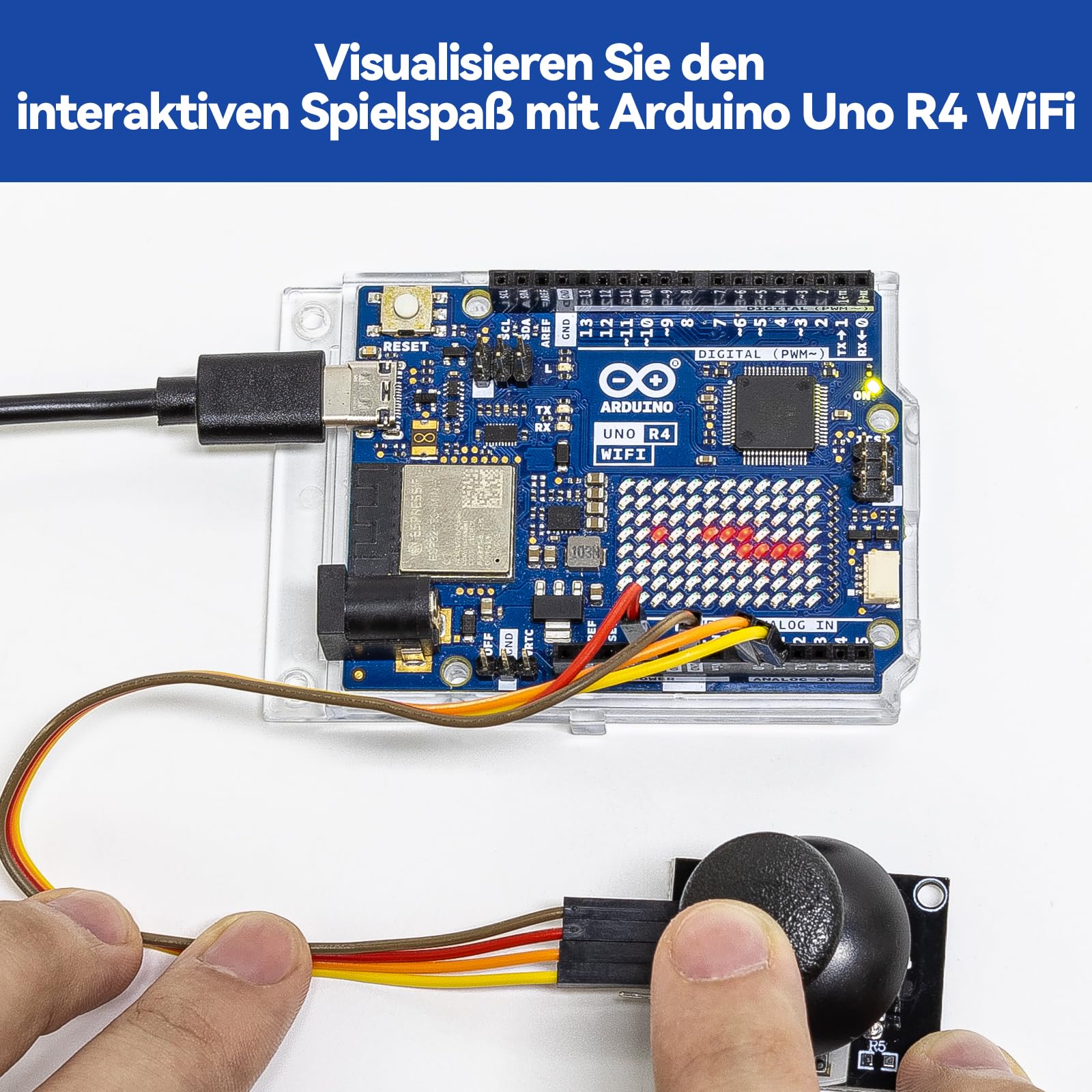 SunFounder Elite Explorer Kit mit original Arduino UNO R4 WiFi, RoHS-konform,Bluetooth,IoT,ESP32,IIC LCD1602,OLED, Super Starter Kit,Online-Tutorials & englische Videokurse für Anfänger & Ingenieure