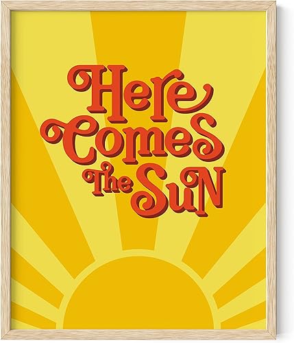 Miniatura 78 de HAUS AND HUES Pósteres Groovy - Arte de pared retro de los años 70, decoración de habitación hippie, carteles trippy para dormitorio, póster Rays