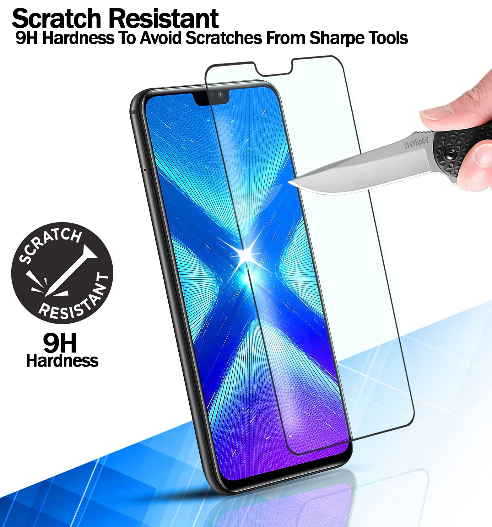 RKINC 3 Pellicole In Vetro Temperato Per Huawei Mate 20 Lite E Honor Play - Durezza 9H, 0,33mm, Anti Graffio - 2