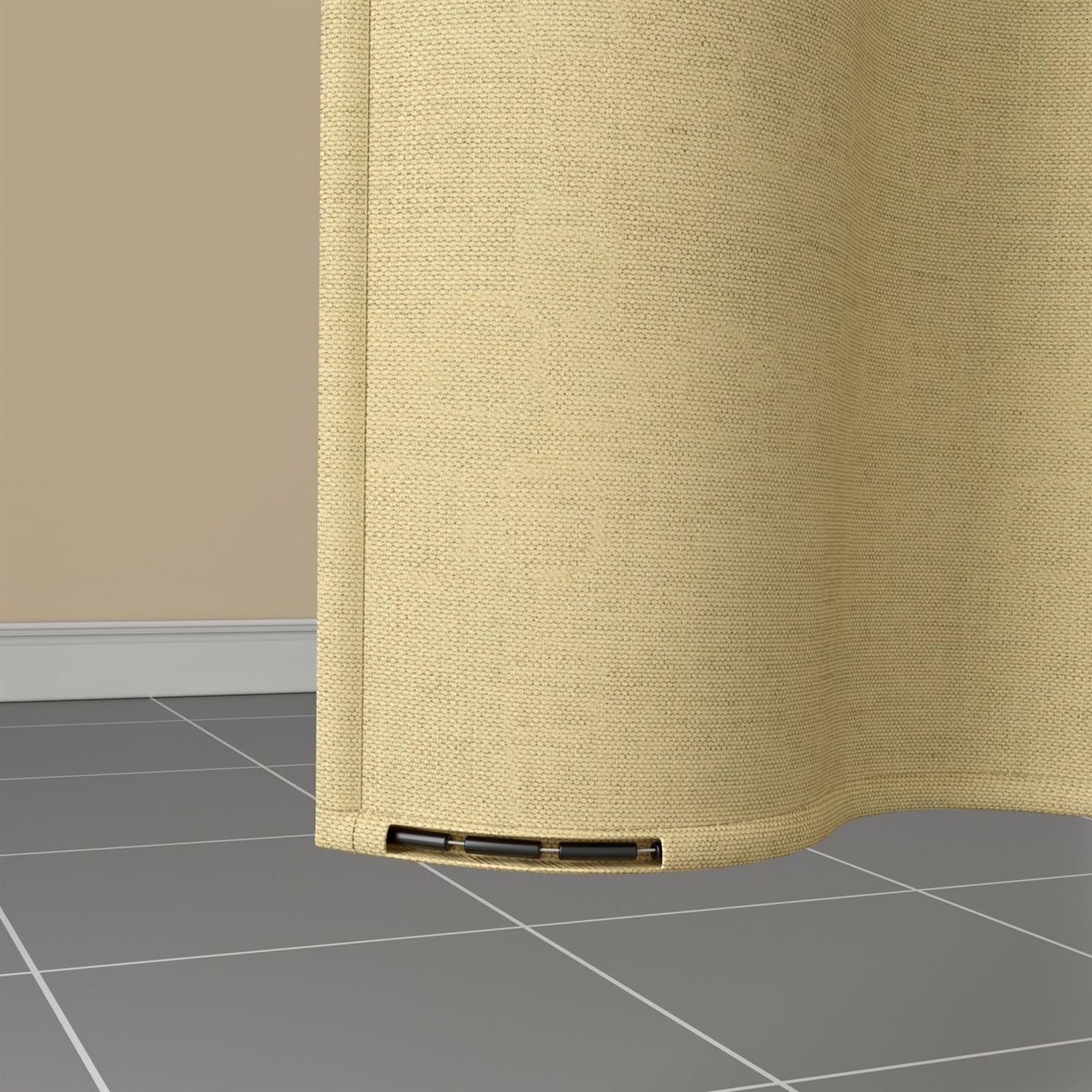 Cortina de ducha impermeable de lino estructurada antimoho tela lavable cortina de ducha para ducha de esquina bañera pequeña beige 80 x 180 cm