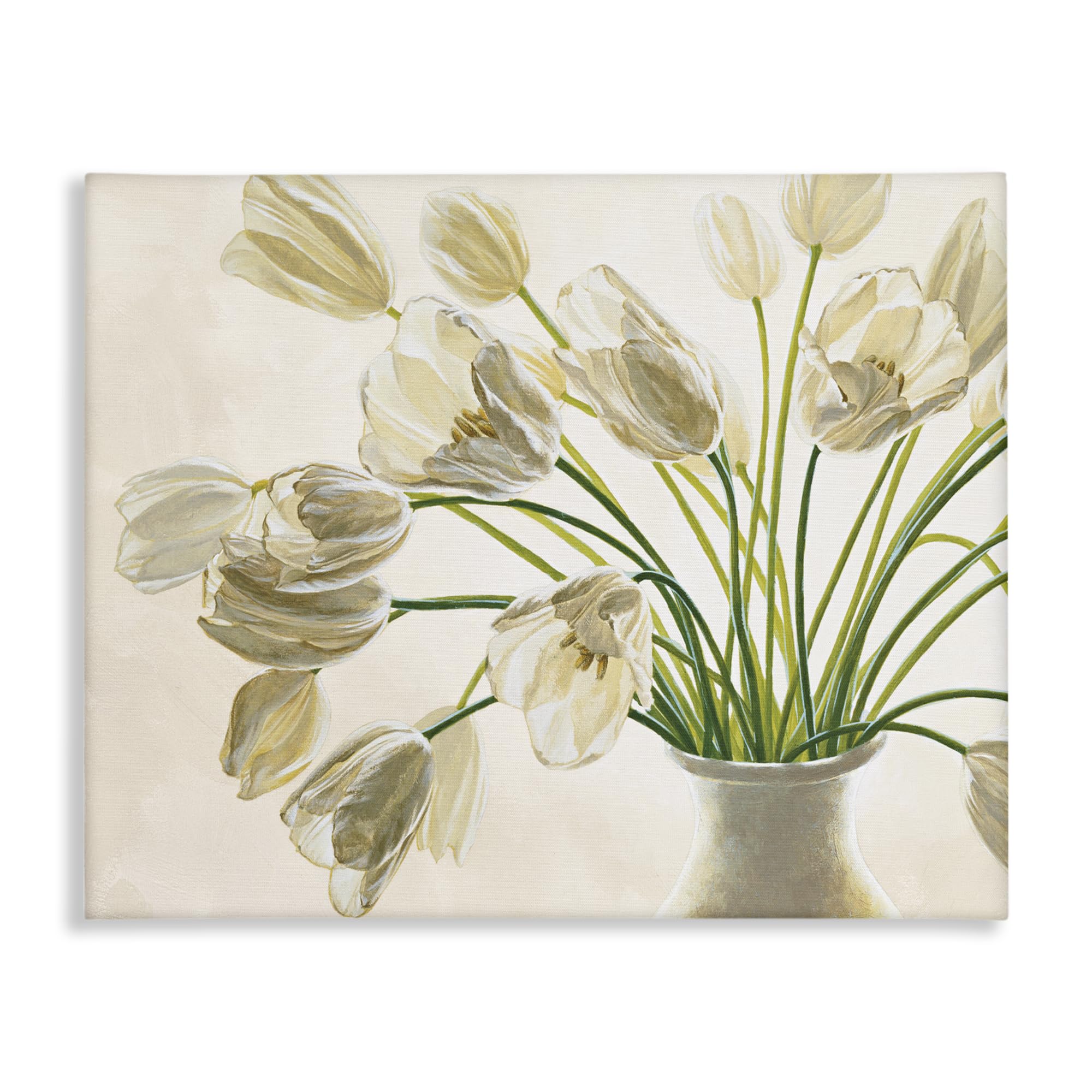 Stupell Industries 'Tranquil White Tulip Bouquet'| Canvas Art