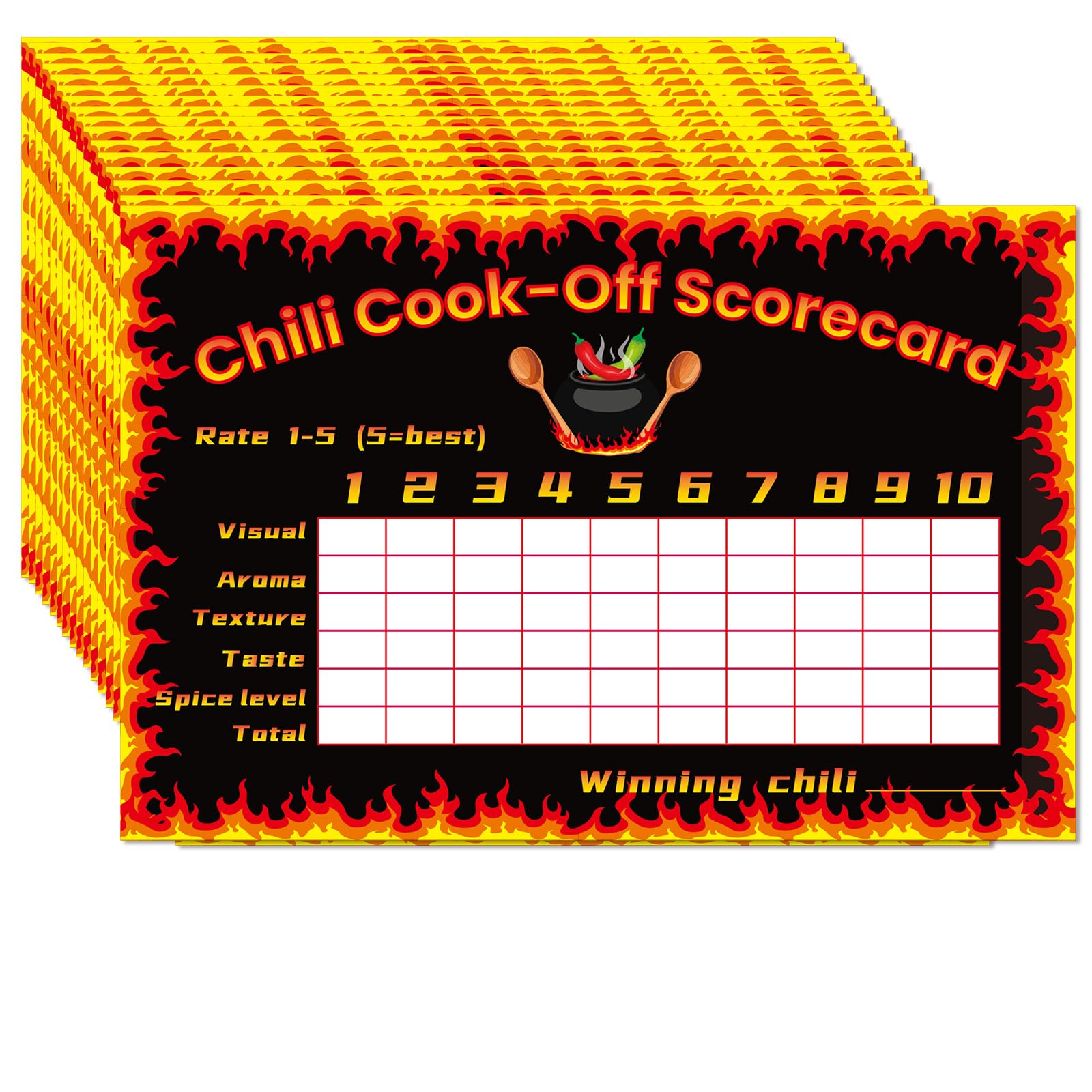 amazon-com-tkifoda-chili-cook-off-scorecard-score-sheets-score-pads-voting-cards-for-chili-cook-off-competition-chili-cook-off-scorecard-sports-outdoors for Chili Cook Off Score Sheet Free Printable Amazon.com : Tkifoda Chili Cook Off Scorecard, Score Sheets, Score Pads, Voting Cards for Chili Cook Off Competition (Chili Cook Off Scorecard) : Sports & Outdoors for Chili Cook Off Score Sheet Free Printable