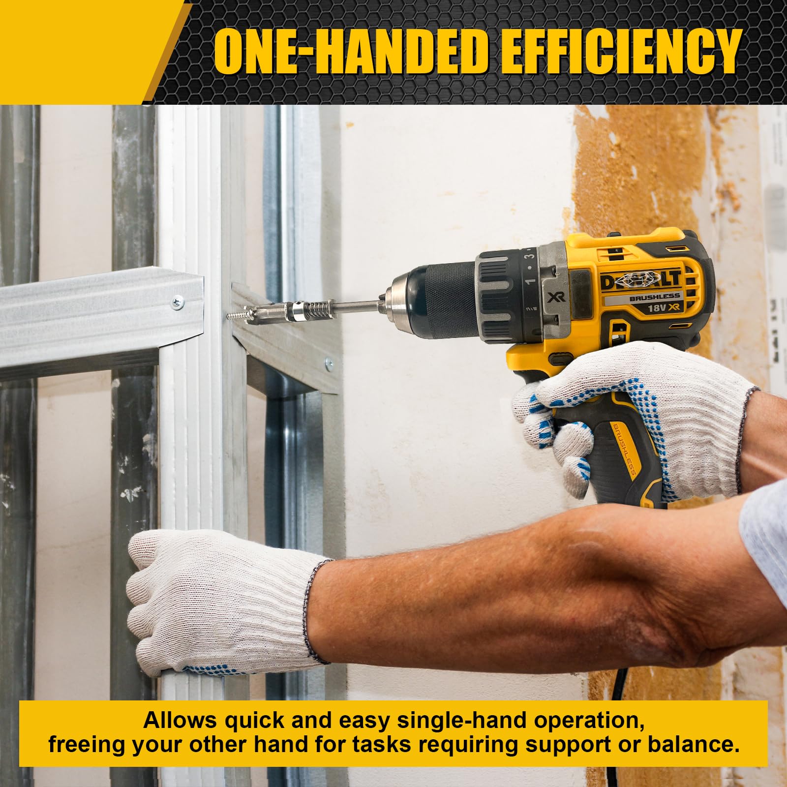 2Pcs Spring-loaded Screw Holder Bit, Anti-drop Screwdriver