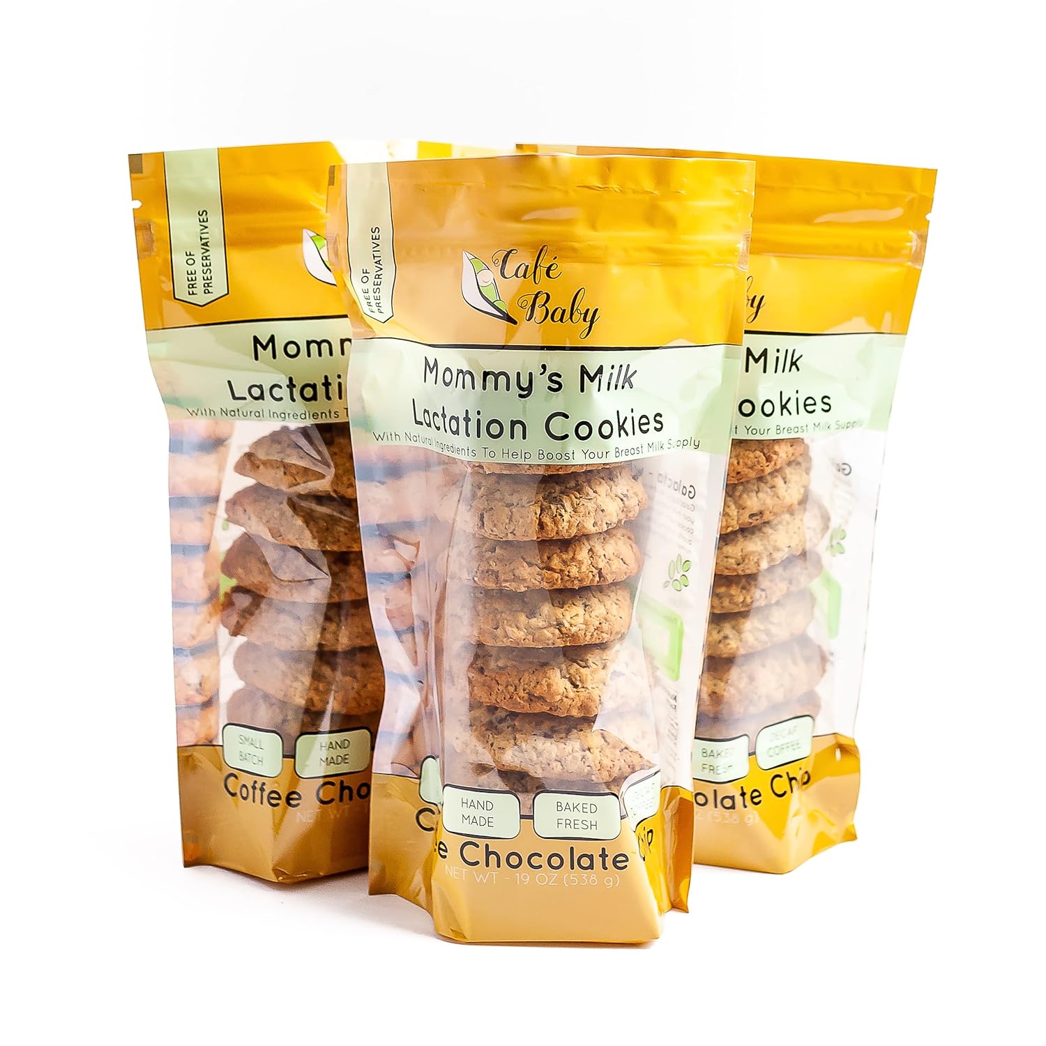 Café Baby Coffee Chocolate Chip Lactation Cookies for