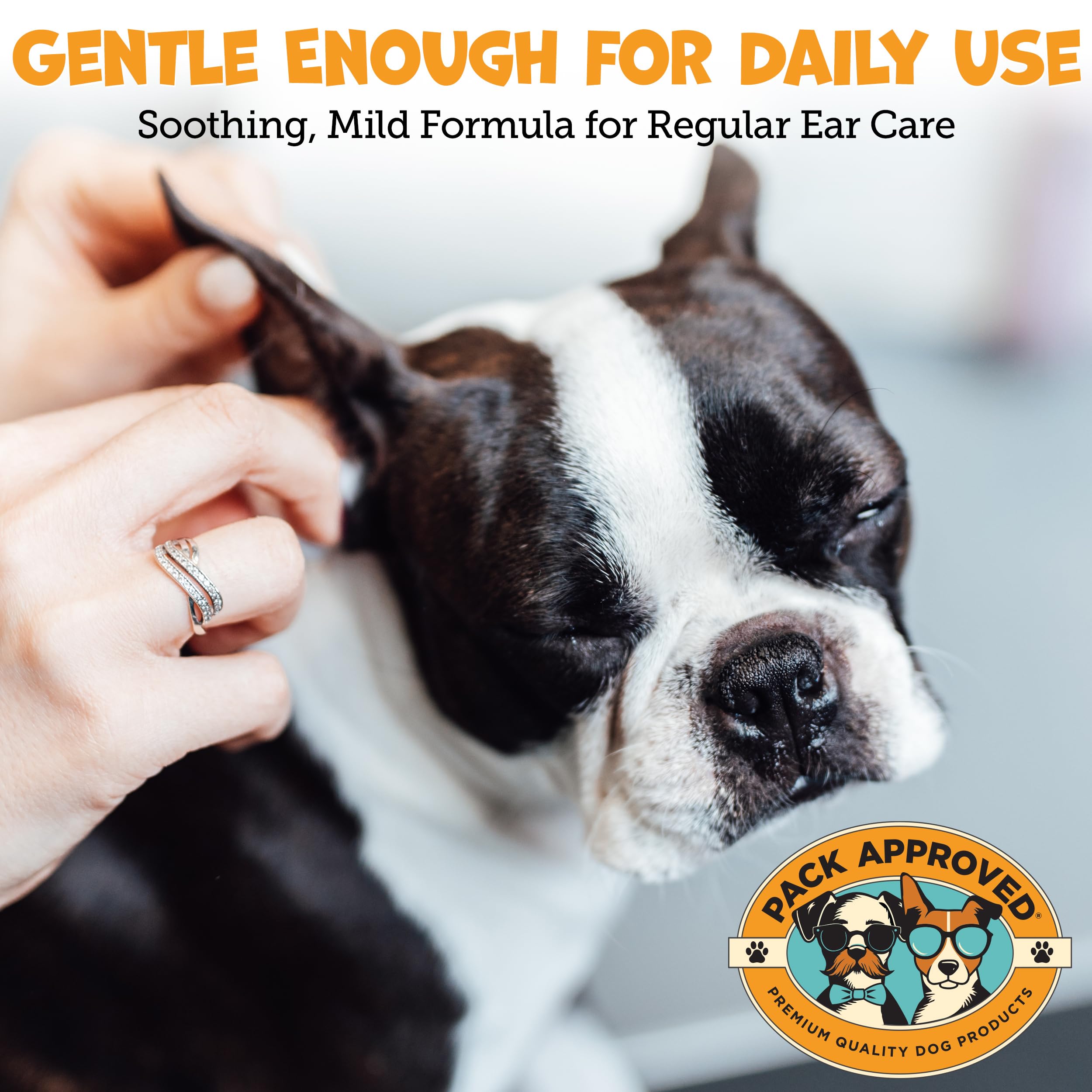 Ear Wipes for Dogs with Aloe Vera & Eucalyptus - Gentle Ear Cleaner for Dogs to Help Remove Wax and Odor - Convenient and Mess-Free Cleaning Pads for Dirty, Itchy Ears - 100 Wipes - image 5