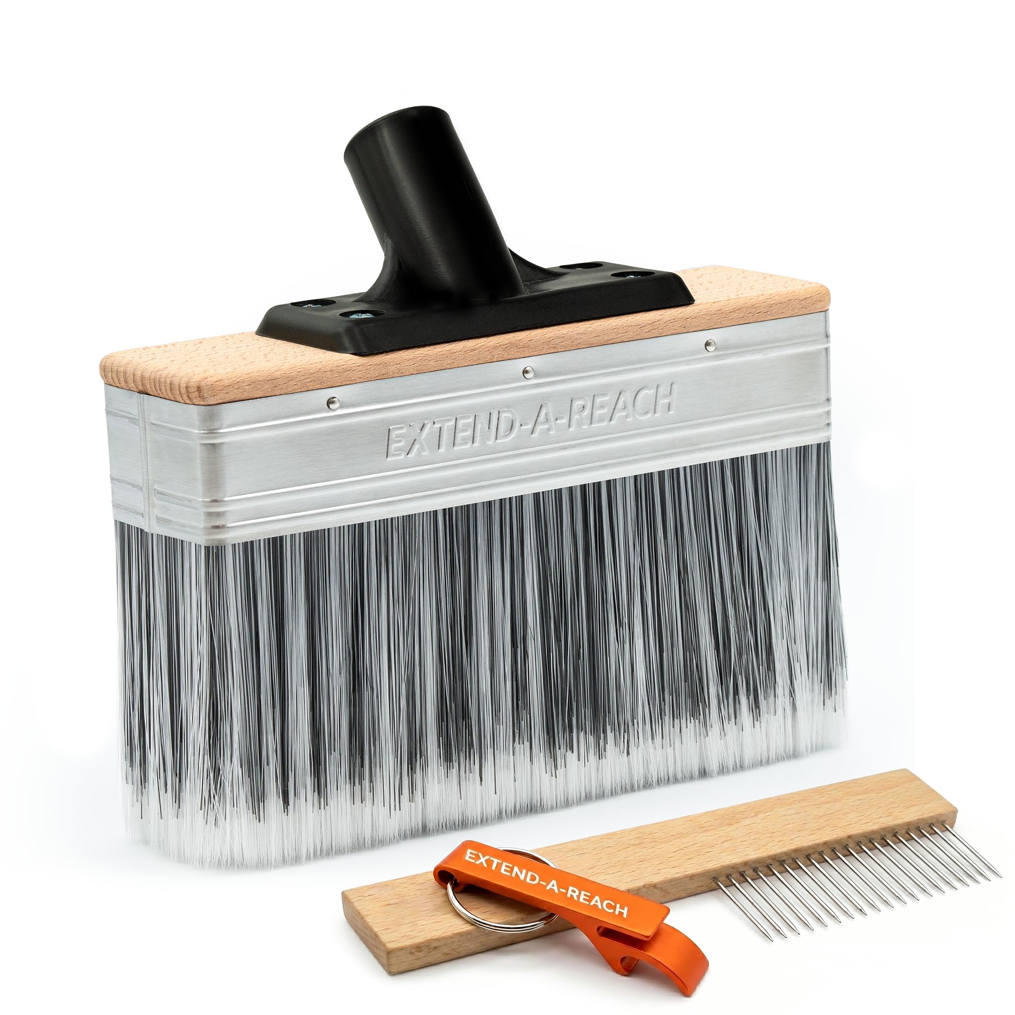 Deck Stain Brush 7" // Professional Deck Stain Applicator for Wood Deck // Stain Brush for Wood Fence, Floor, Walls and Outdoor Furniture // Deck Paint Brush for Extension Pole (Pole Sold Separately)