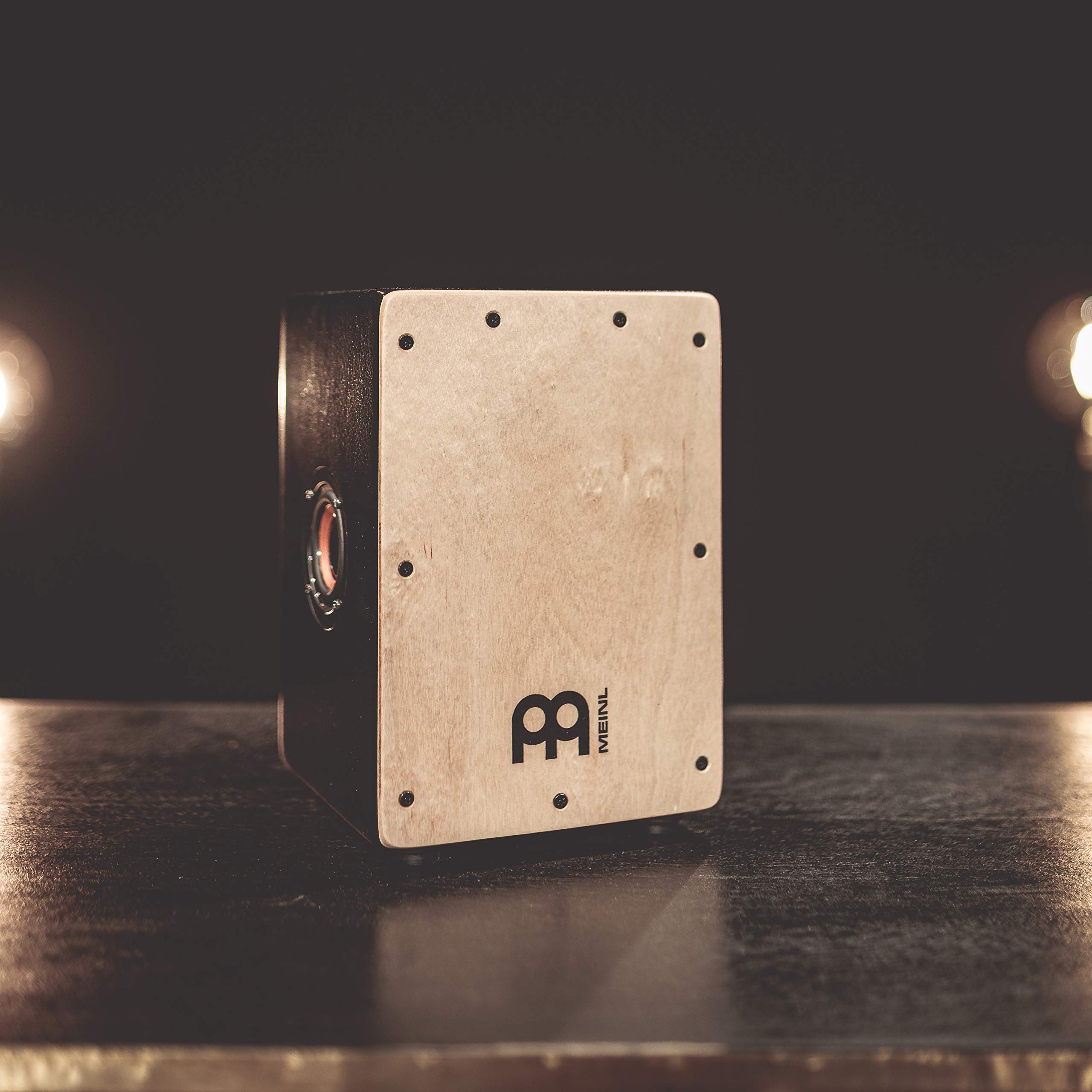 Meinl Percussion Mini Cajon Speaker – Haut-parleur au design de Cajon – Idée cadeau – Avec haut-parleur de 5 watts – Bouleau Baltique, Naturel (MMCS)
