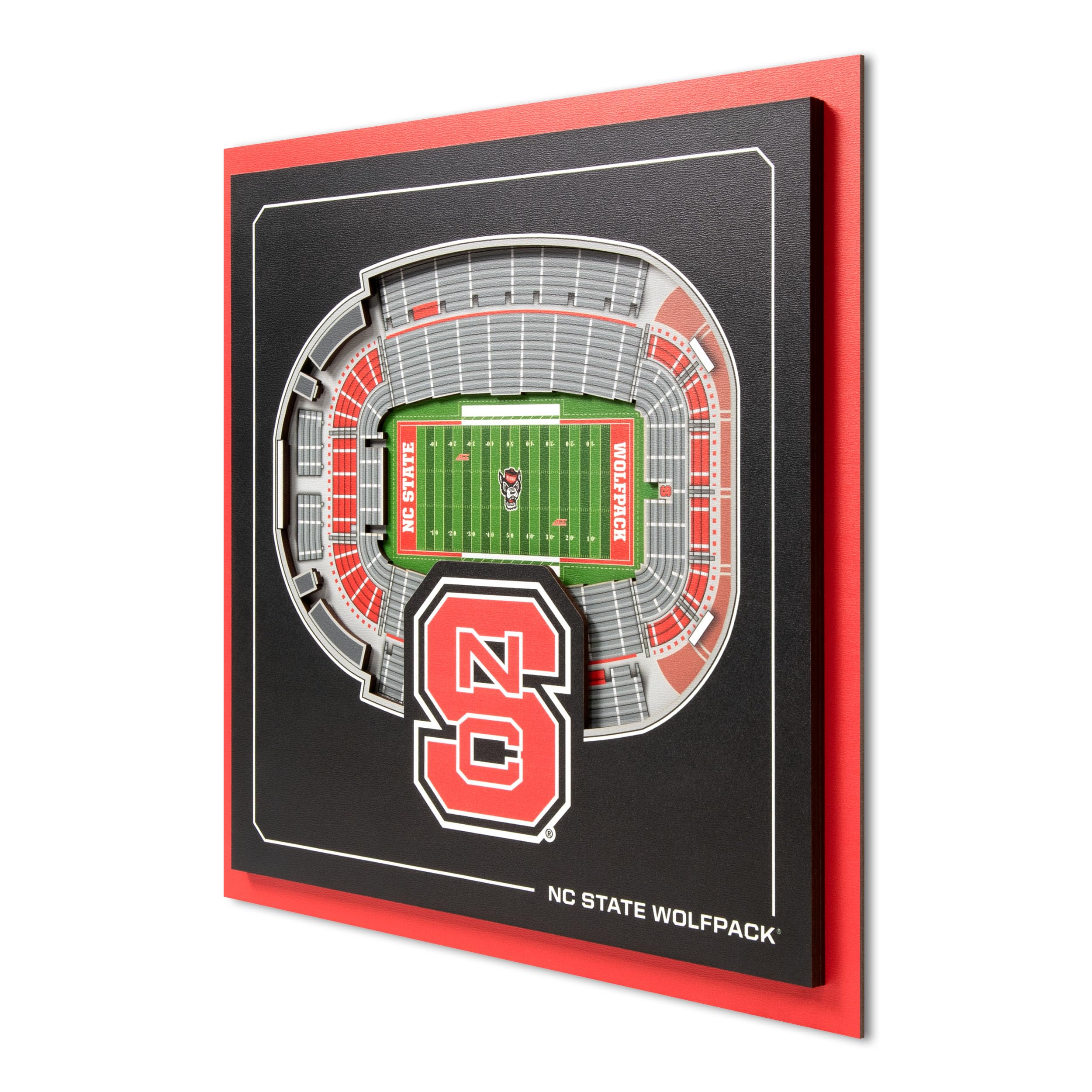 YouTheFan Officially-licensed NCAA Stadium Series 3D Wall Art - multi-layer team stadium replica, detailed sports fan gift, indoor decor