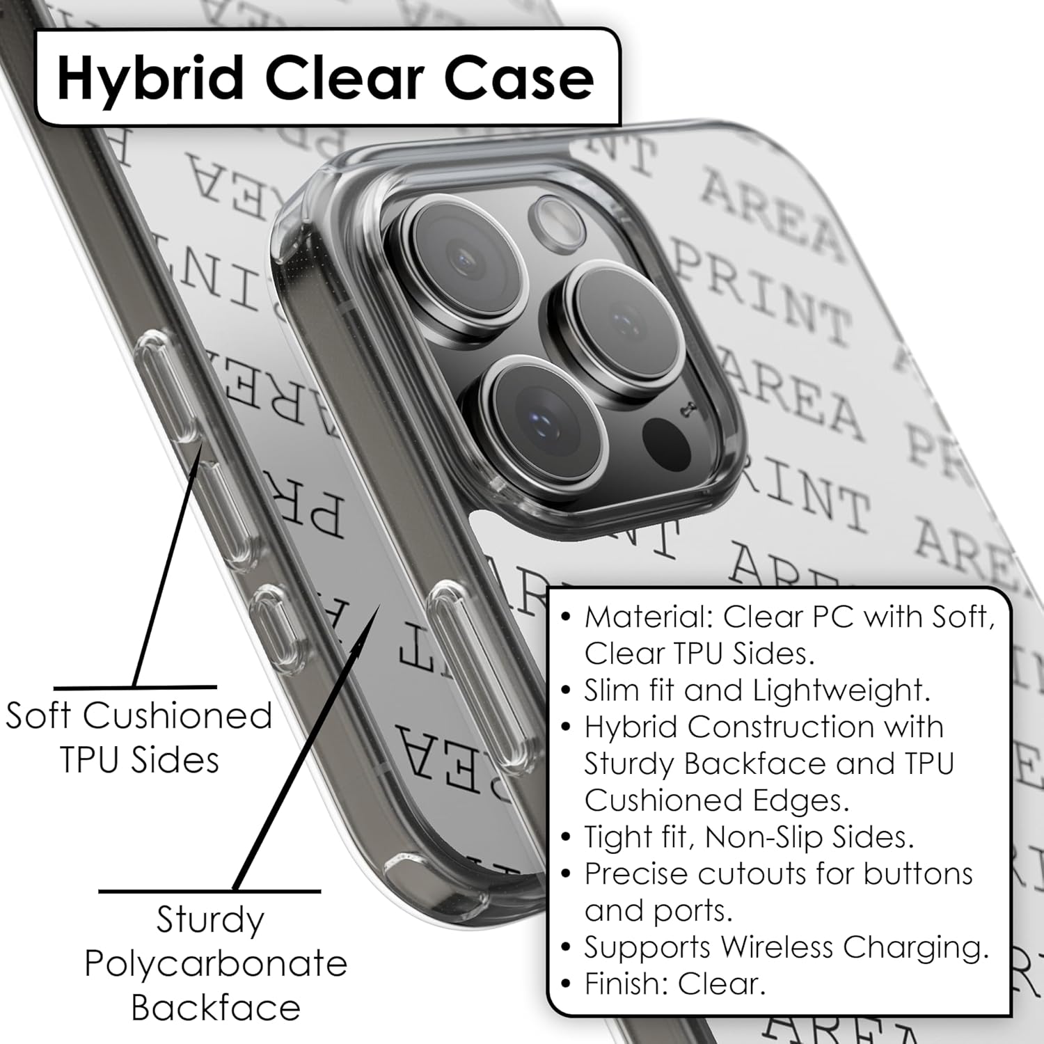 Dual-Layer Phone Case for Samsung Galaxy S23, US Air Force 1 Print, Tough Outer Shell with Soft TPU Lining, Maximum Protection, Full Body Graphic Wrap, Print in USA