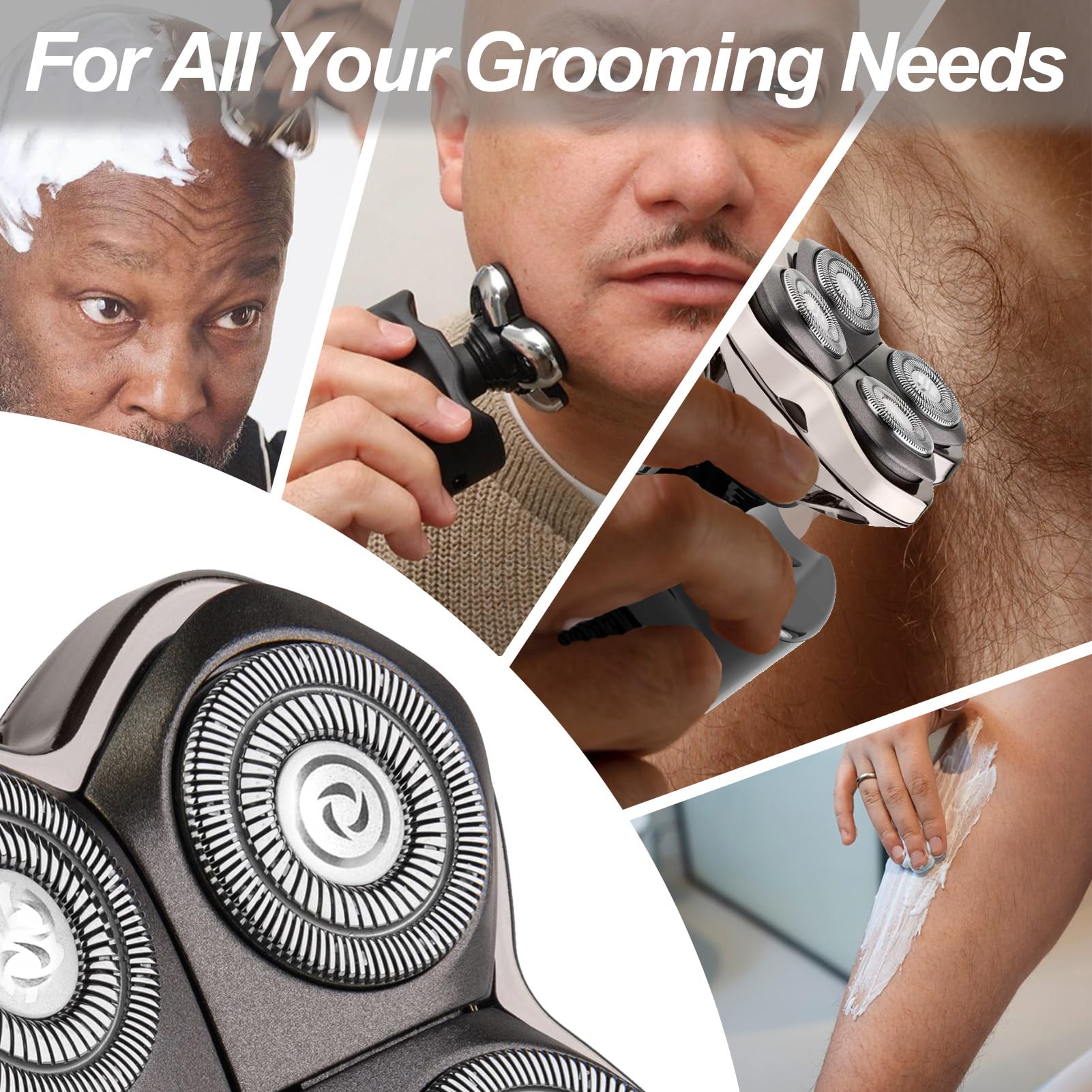 Pro Replacement Shaver Blades for Head, Face and Body Grooming
