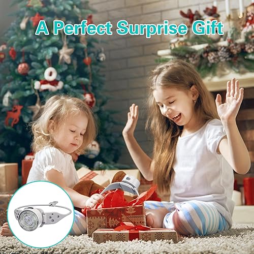 Miniatura 9 de SEVENKA Linterna frontal recargable con luz roja, faros de camping al aire libre con diadema de silicona ajustable, linterna ligera de 2 onzas,