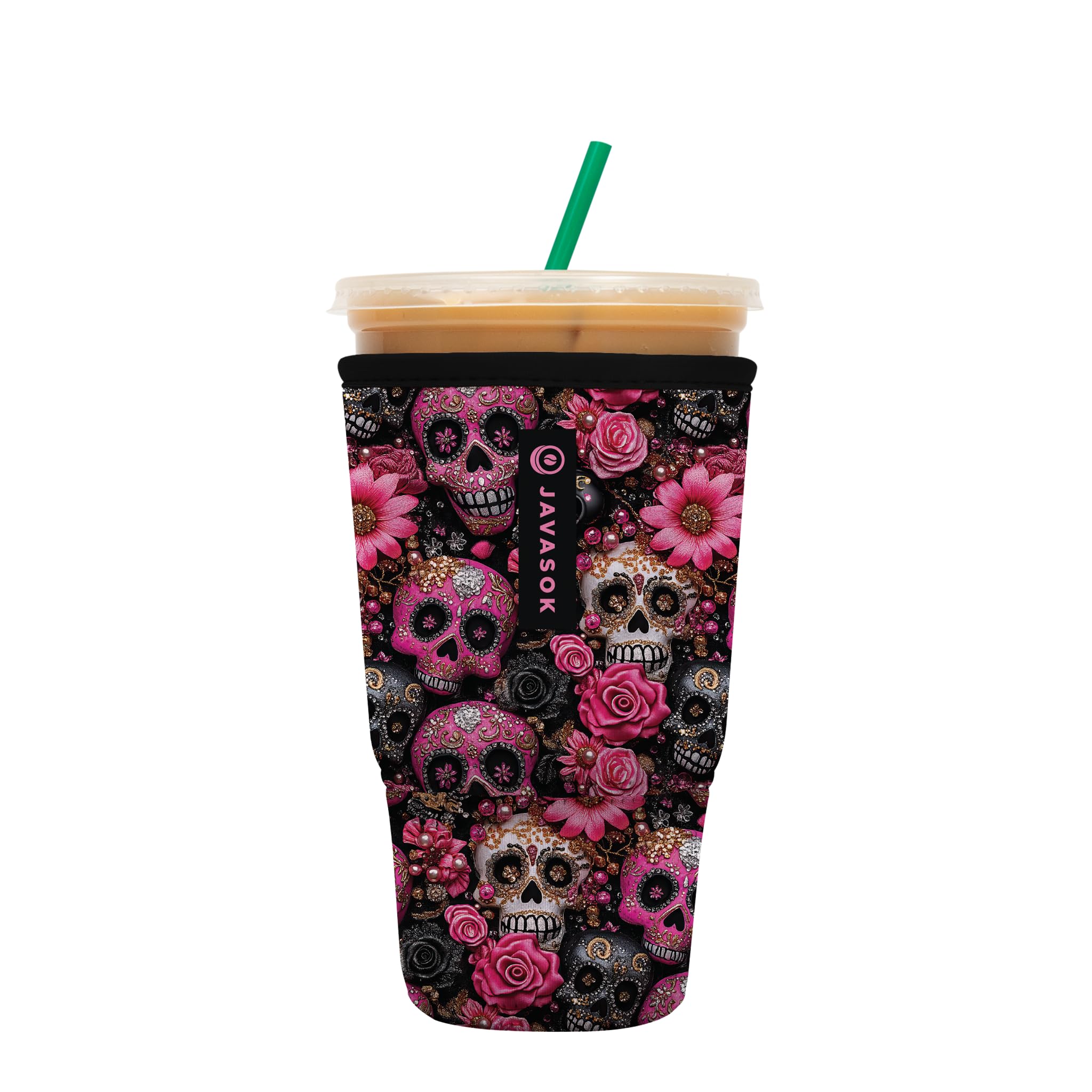 Sok It JavaSok Iced Coffee &amp; Cold Soda Insulated Neoprene Cup Sleeve (Remember Me, XLarge: 38-42oz)