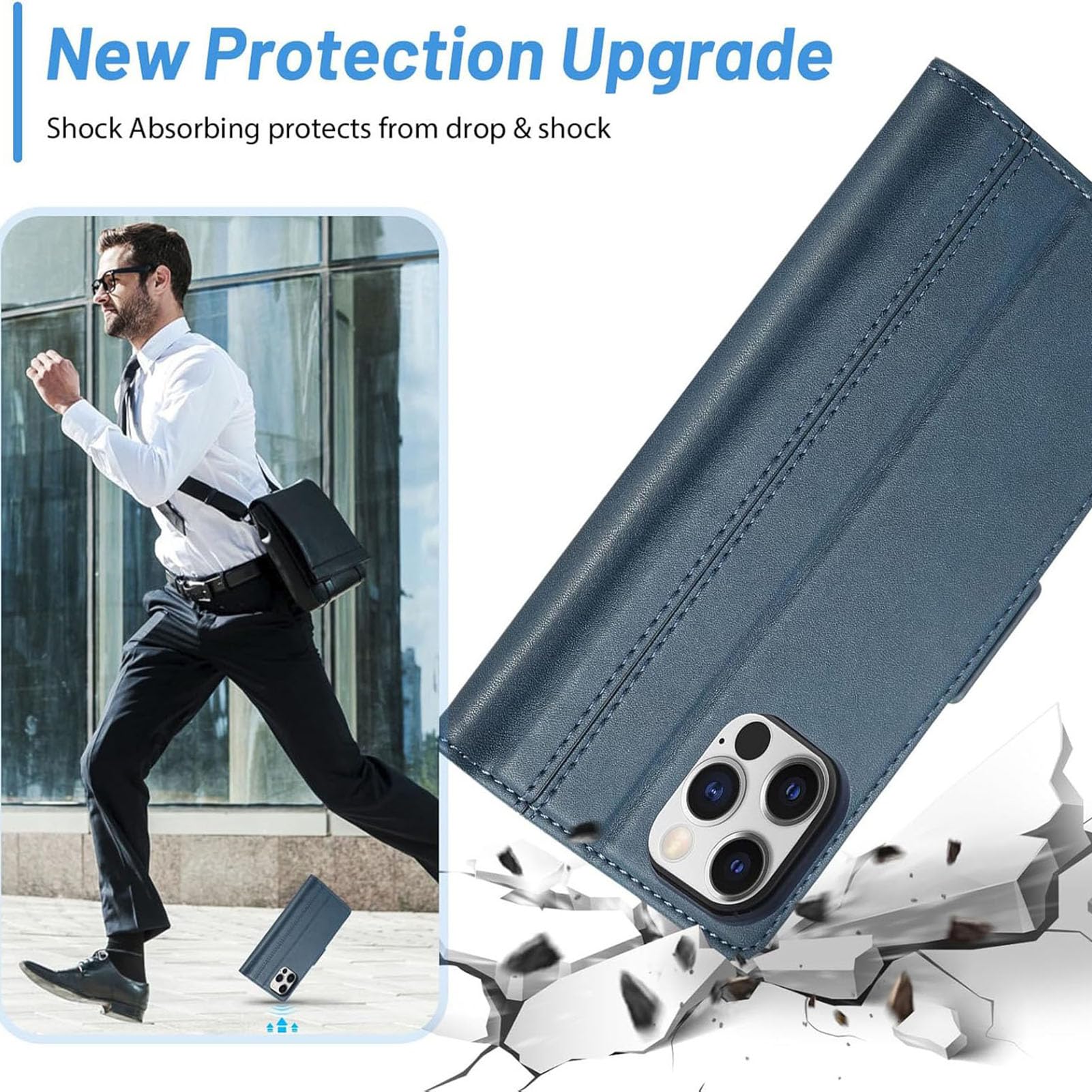 Cover Con Porta Carte E Cavalletto Custodia Portafoglio TORRO Per Iphone 15 Pro Pelle Premium Cavalletto Slot Carte K 359407