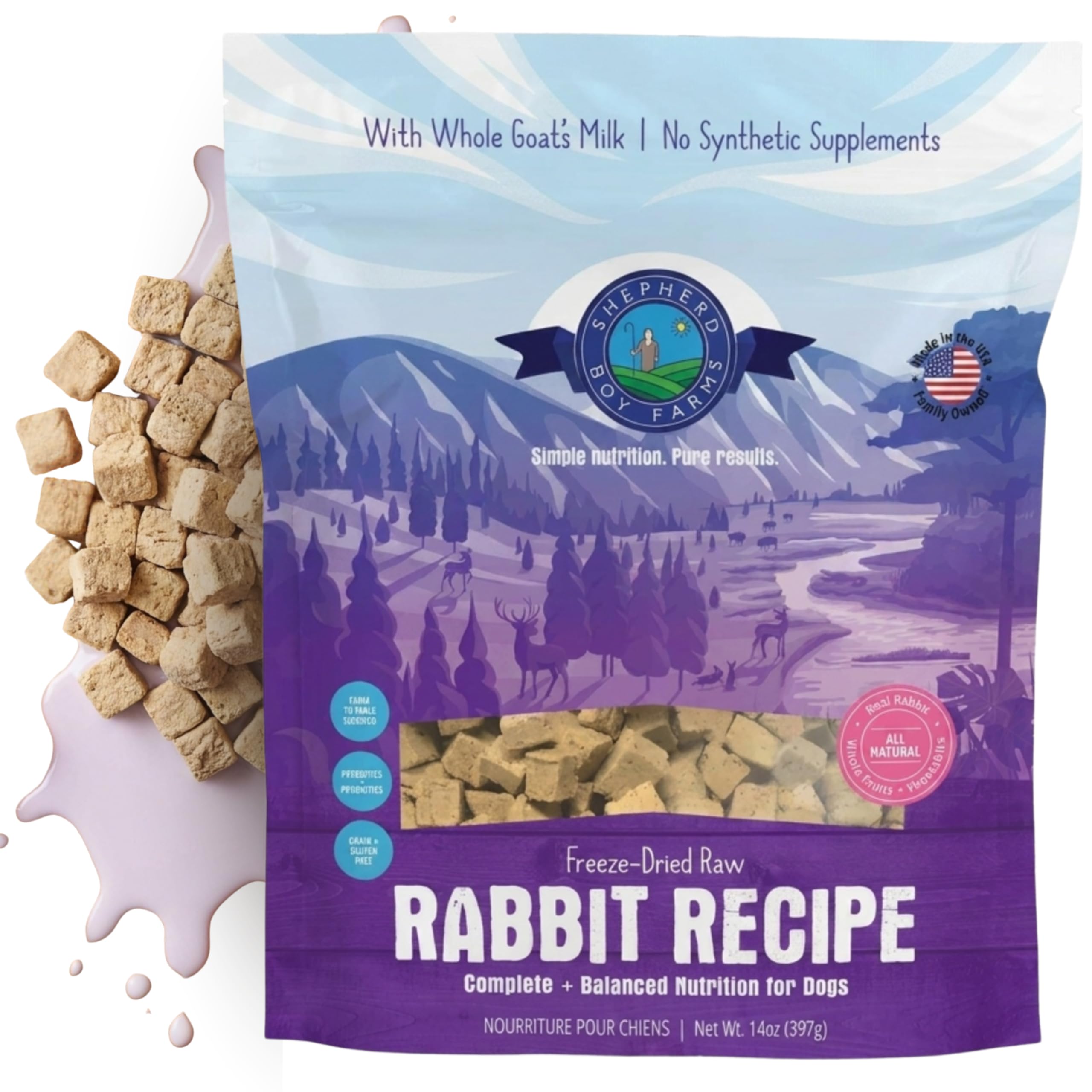 Shepherd Boy Farms Freeze Dried Raw Dog Food Rabbit Recipe