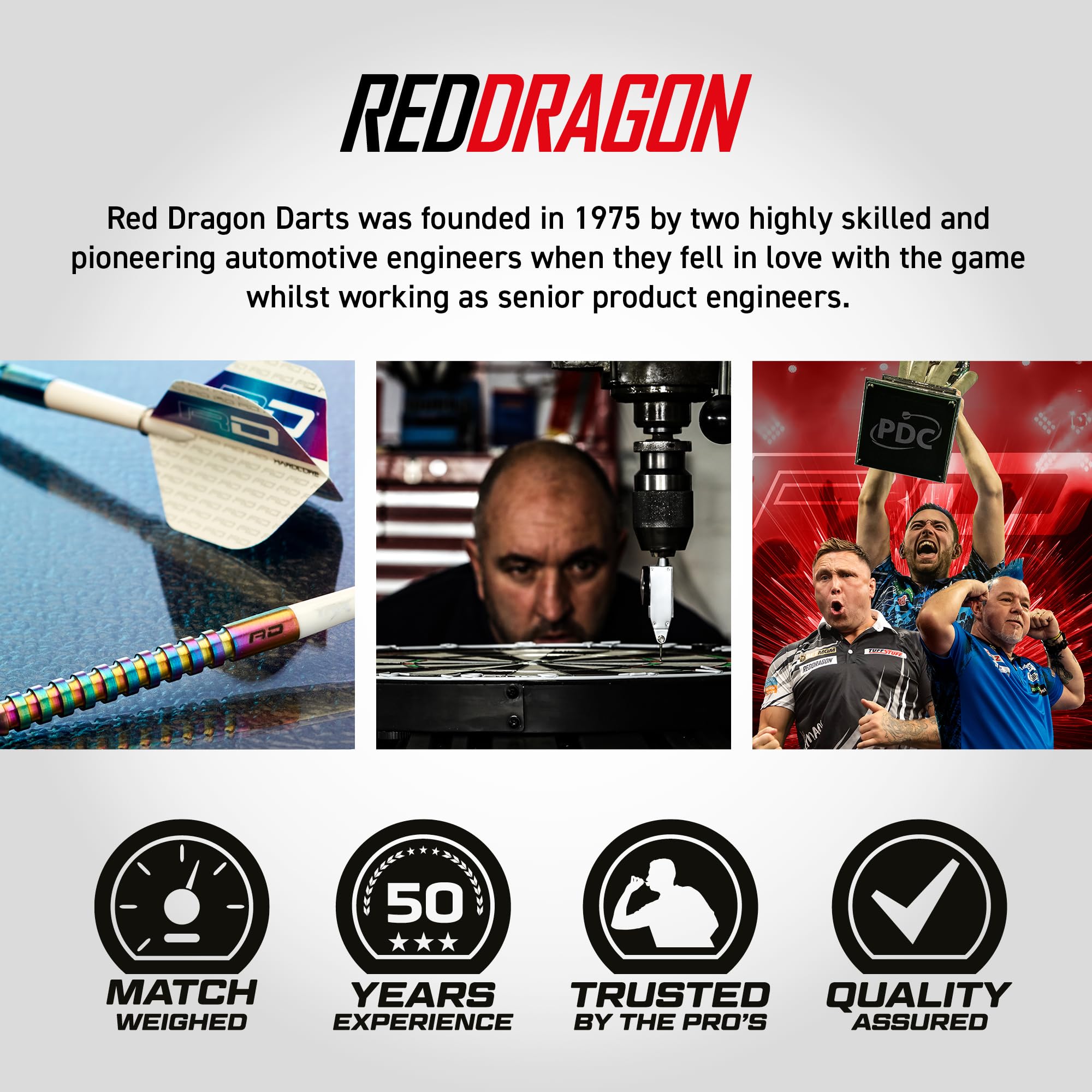 RED DRAGON Javelin Spectron Zestaw Dardów z Tungstenu z Lotkami i Trzonkami