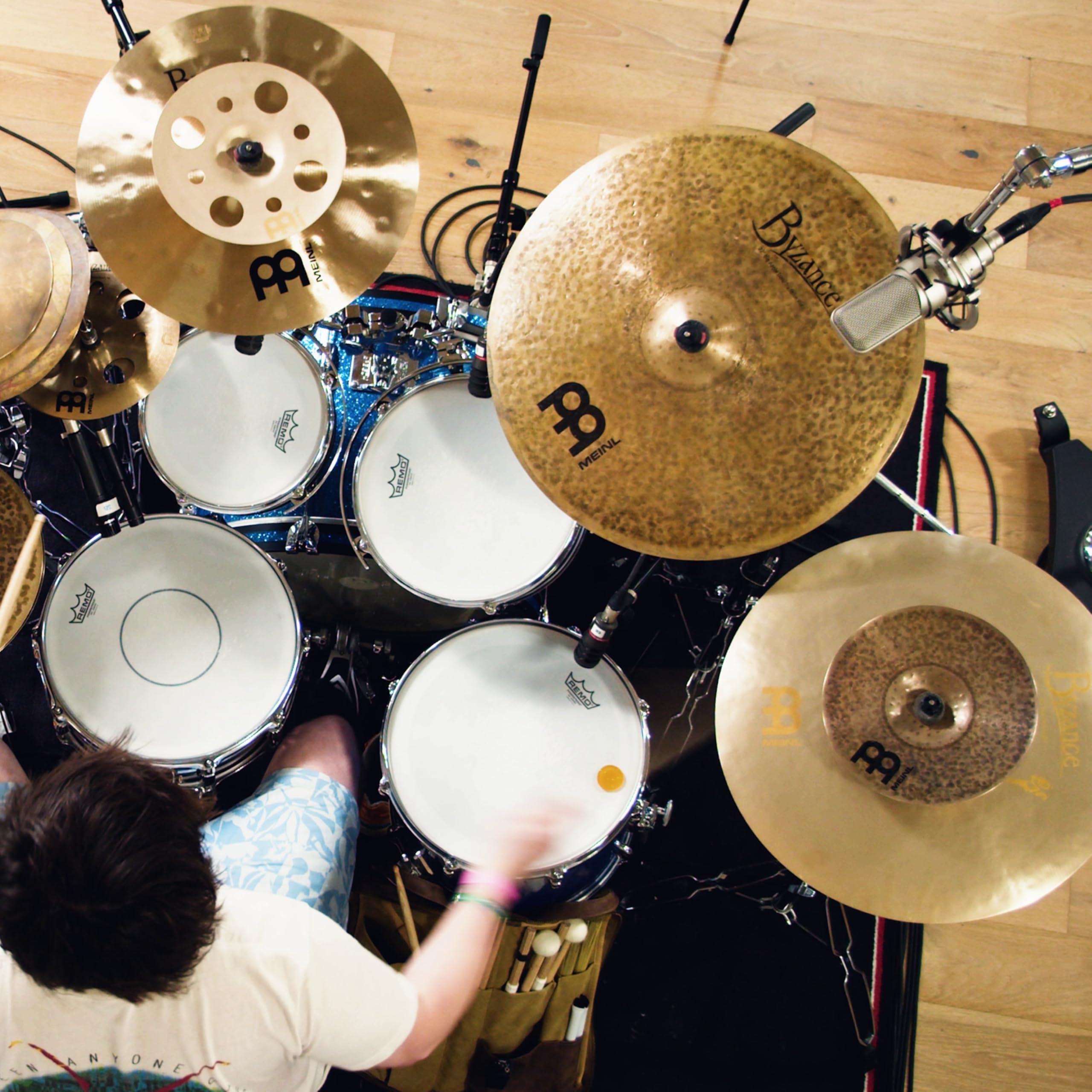 Meinl Cymbals Byzance Dark Splash 10 Zoll (Video) Schlagzeug Becken (25,40cm) B20 Bronze, Dunkles Finish (B10DAS)