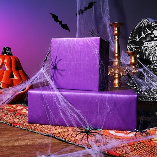 Miniatura 34 de BIOBROWN Rollo de papel de regalo de estraza negro, 17 pulgadas x 33 pies (47 pies cuadrados total) Papel de regalo de color sólido mate, papel