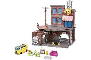 Teenage Mutant Ninja Turtles Turtle Lair Nano Scene w/ 1.65" Die-Cast Collectible Figures Playset