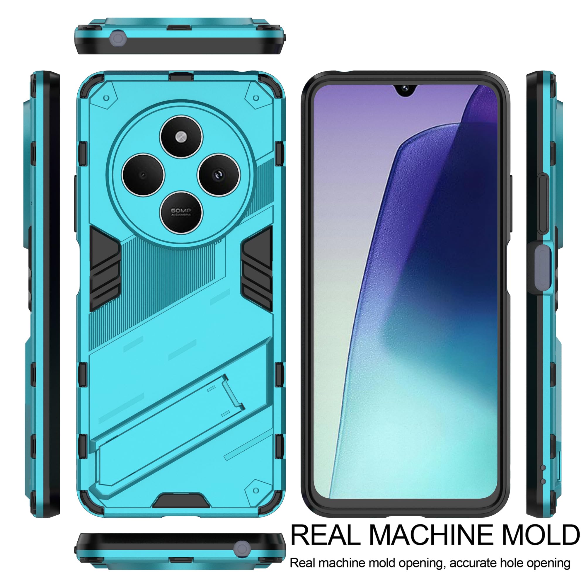 Oududianzi-Cover Xiaomi Redmi 14C / Poco C75 Libro Flip