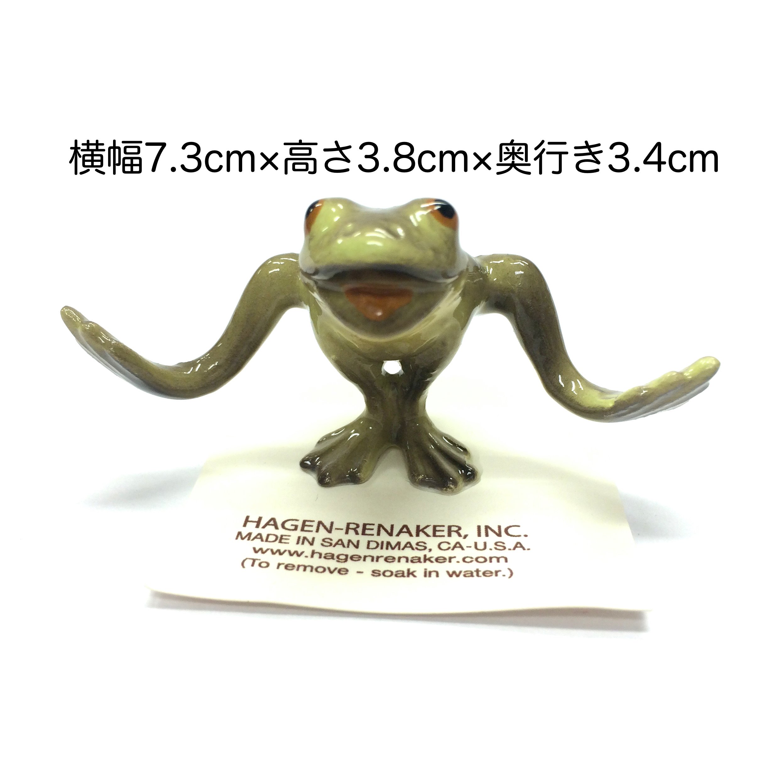 Hagen Renaker カエルと蓮の葉 Amazon.co.jp: Hagen-Renaker アニマル / 陶器 置物 (フロッグ（カエル