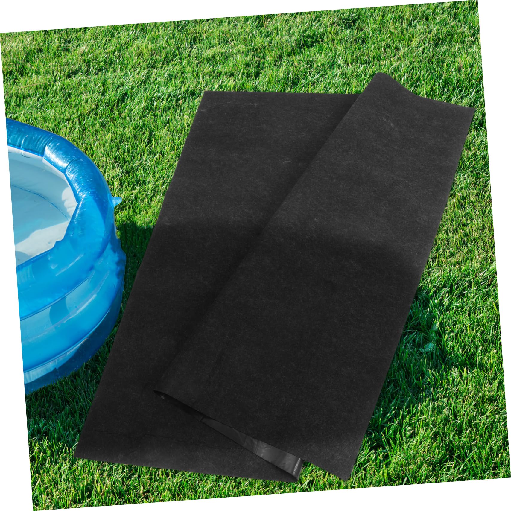 Toddmomy Tapis de Spa Gonflable Carré 1 Pièce en Feutre PE Noir