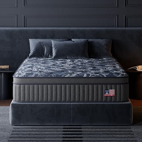 Full Mattress,12 Inch Cooling Gel Hybrid Bed in a Box