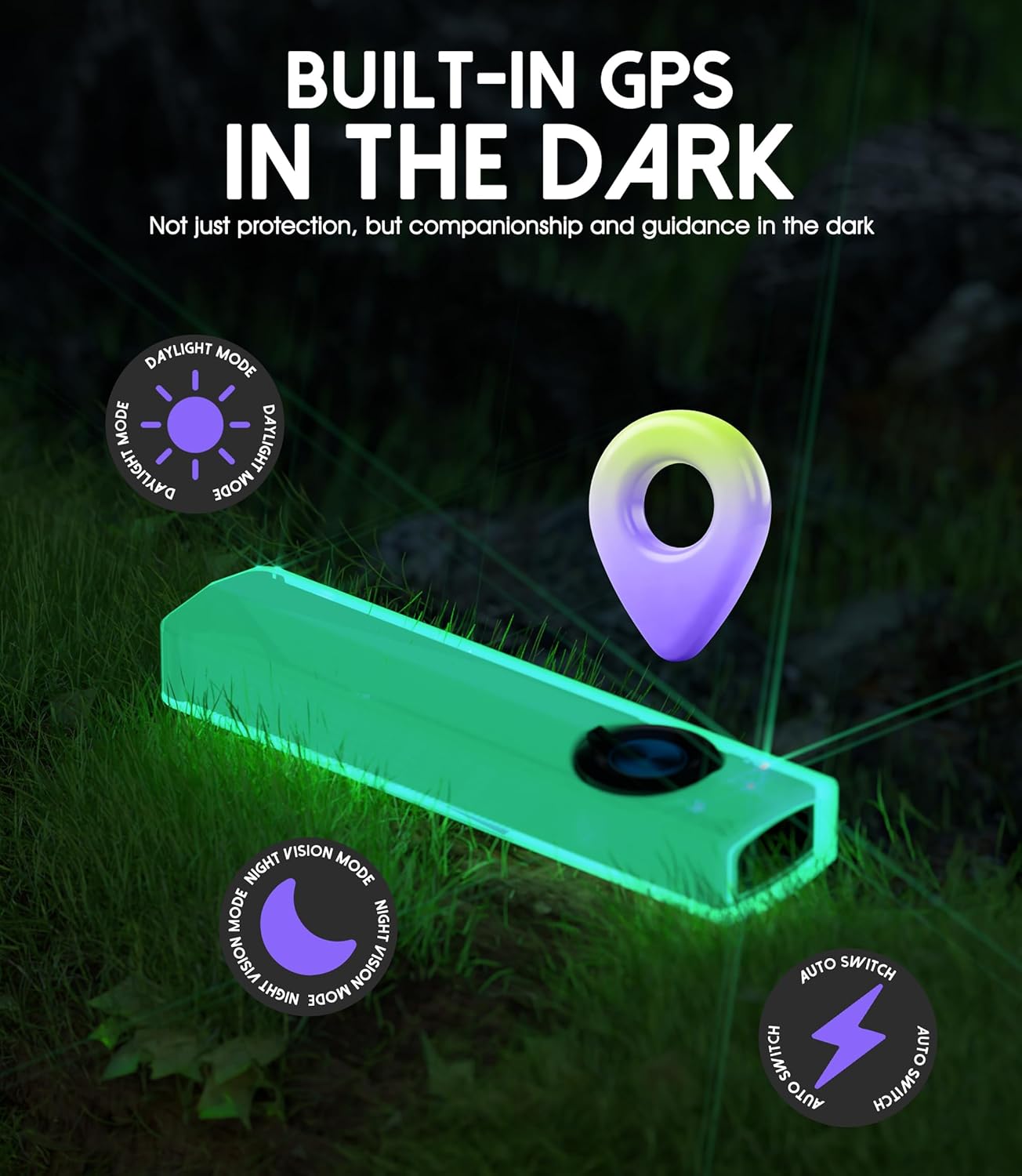 2 Pack Flashlight Protective Case Compatible for Olight ArkPro, Silicone Flashlight Holster with Retractable Clip & Lanyard, Ideal for Outdoor Camping and Hiking (Black & Glow-in-the-Dark)