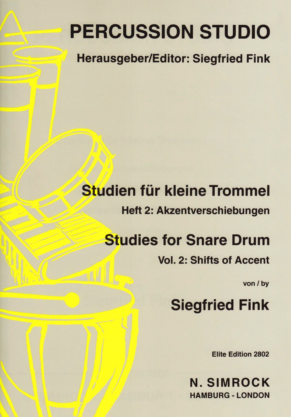 Studies for Snare Drum: Akzent-Verschiebungen. Side/Snare drum.