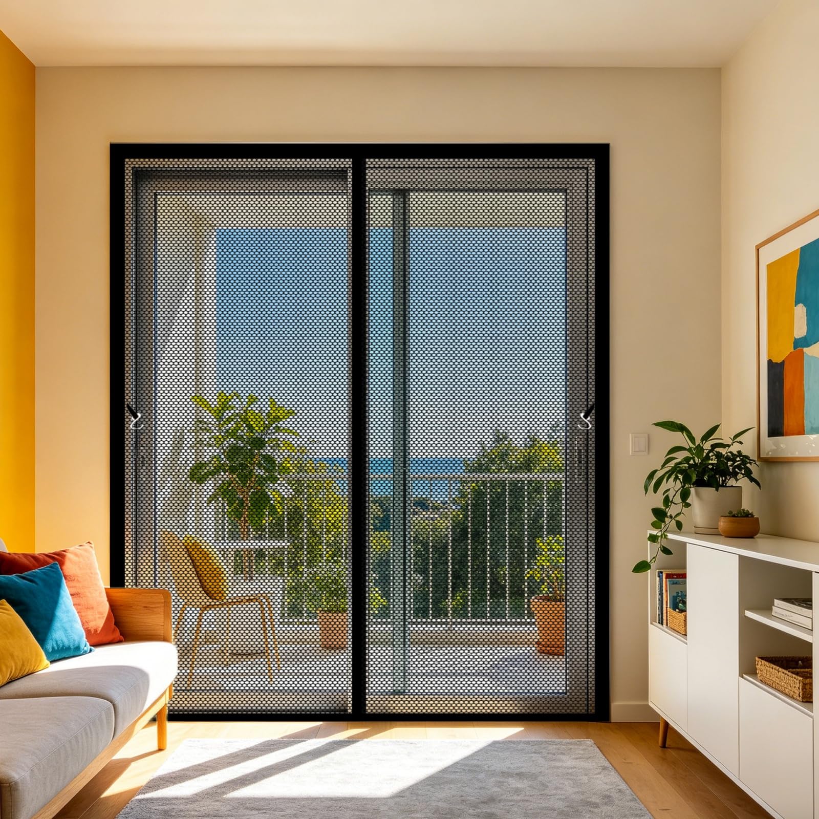 Rideau moustiquaire aimanté pour porte fenêtre 170 x 220 cm