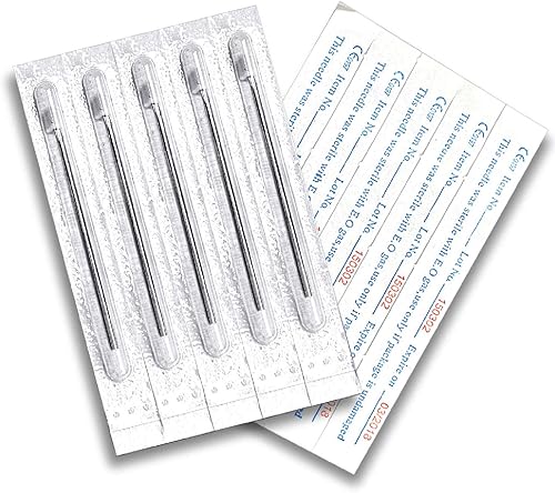Agujas esterilizadas Bodyj4you Piercing, 10 agujas de acero inoxidable, PN12G-10, 1