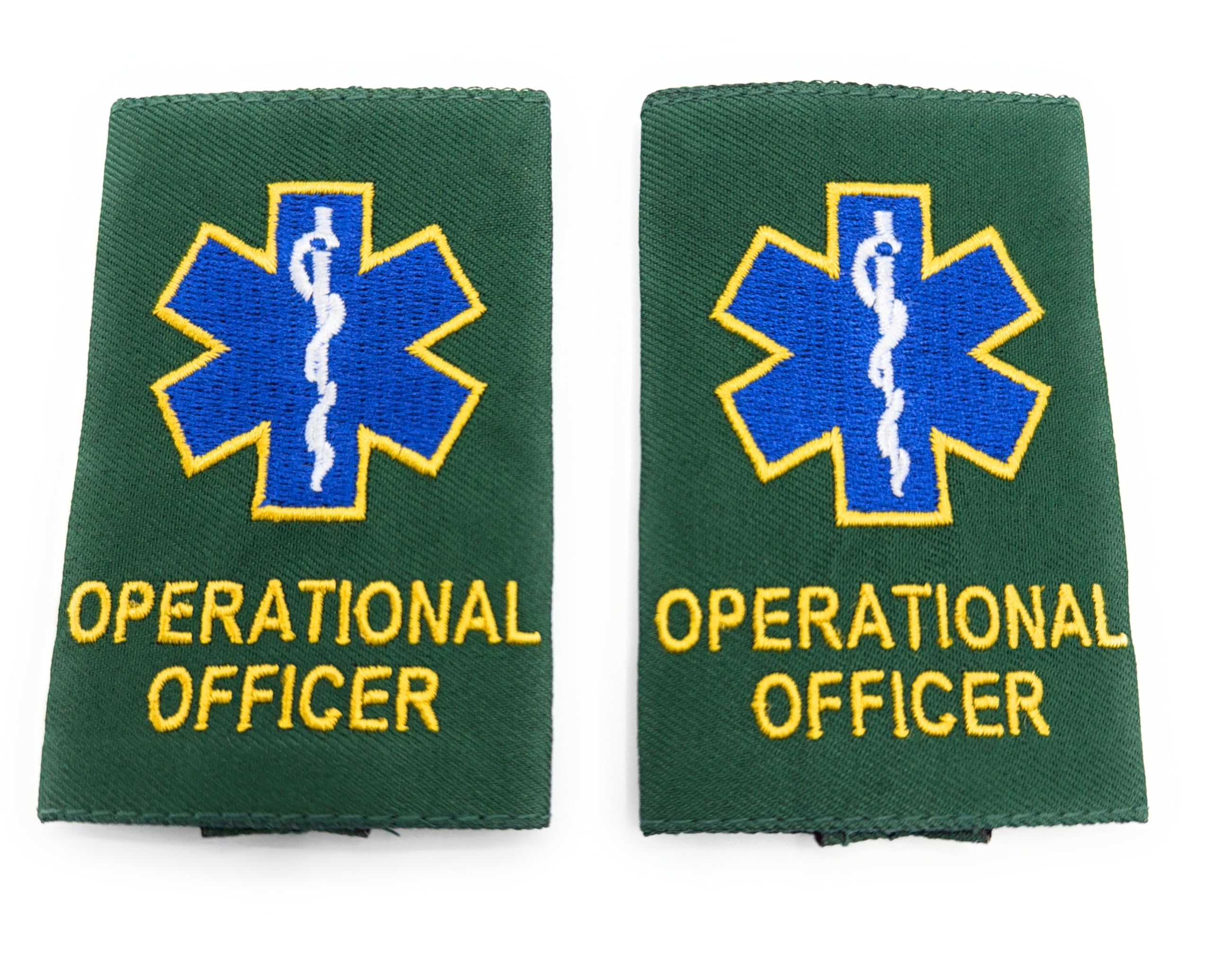 Uniform Store London Medical epaulettes Healthcare Sliders On Green OPERATIONAL OFFICER