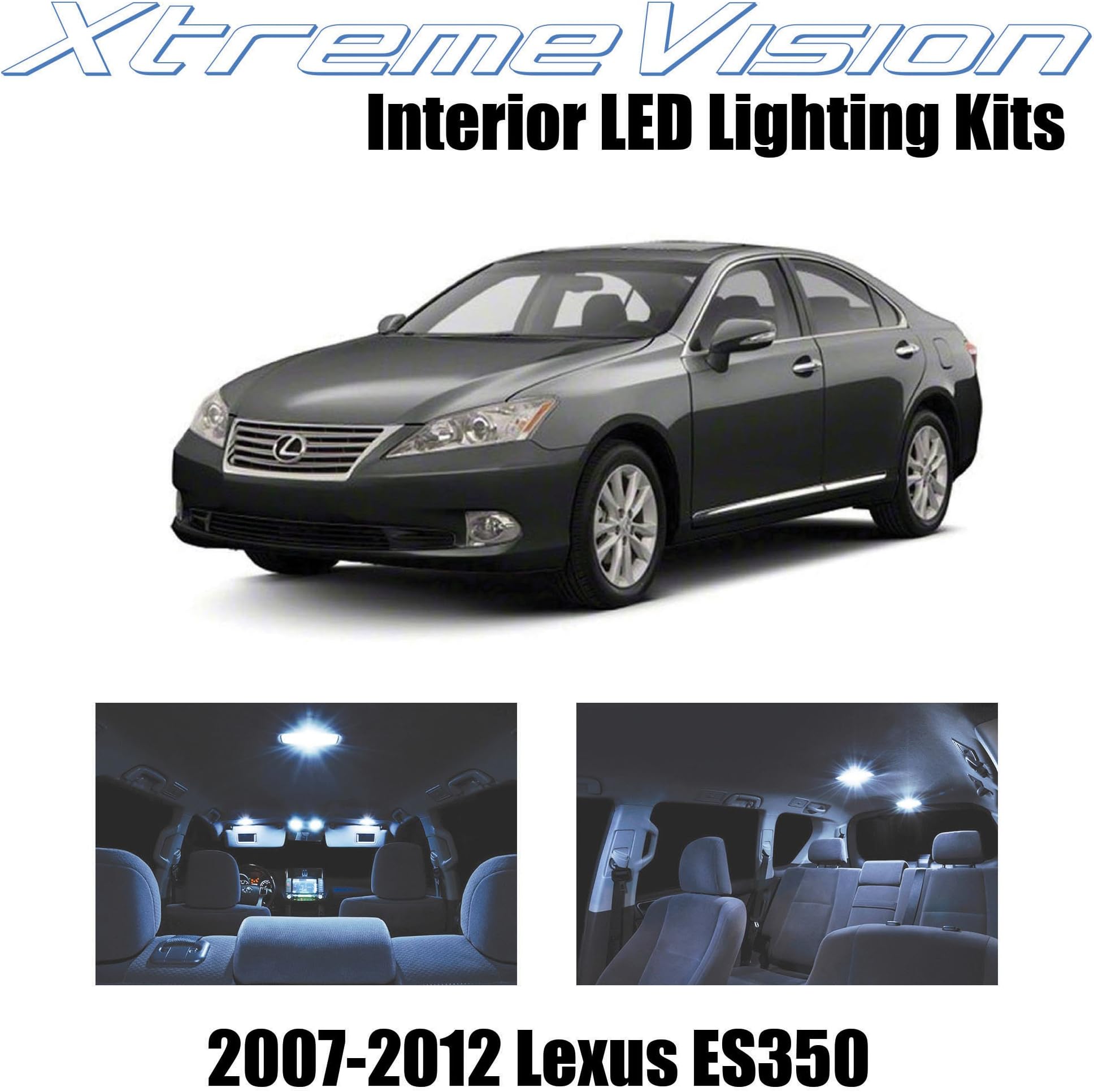 XtremeVision Interior LED for Lexus ES350 2007-2012 (7 Pieces) Cool White Interior LED Kit + Installation Tool