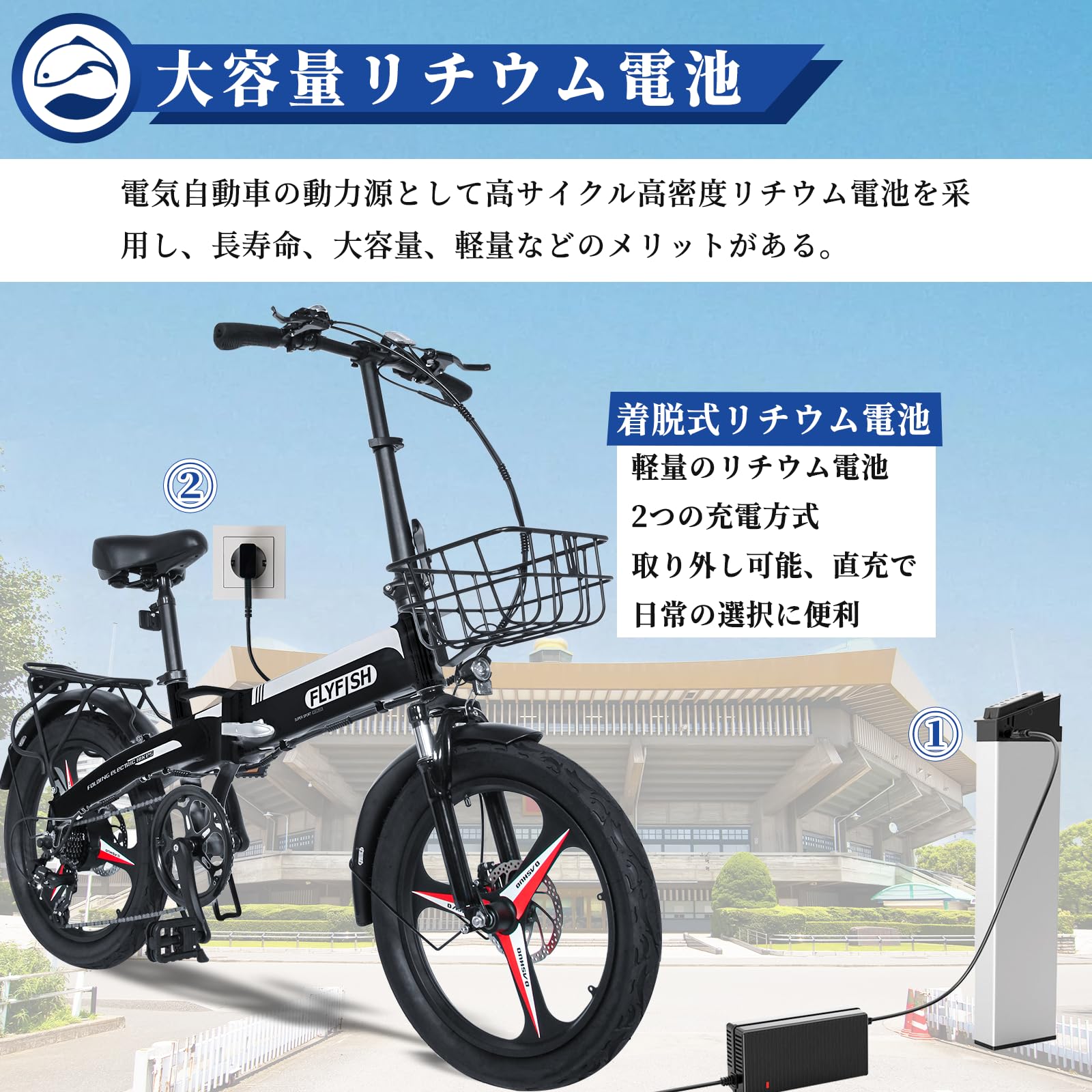 Amazon | 20インチ バイク マウンテンバイク 電動自転車 折畳シティ 