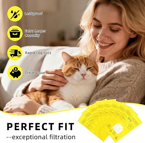 Miniatura 6 de 15 Pack Vacuum Cleaner Bags Replacement for Kenmore Canister Type C/Q 5055 50558, Type C-5 C-18,200 series, 400 series, 600 series, 700 series, 800