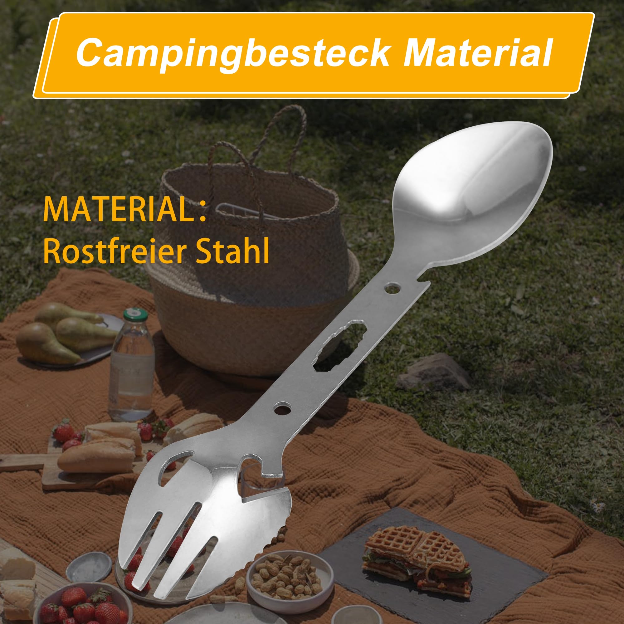 Camping Besteck Klappbesteck Outdoor Besteck Campingbesteck Klappbar Besteckset Edelstahl Essbesteck 7 In 1 Multifunktions Reisebesteck mit Gürteltasche für Camping Outdoor Wandern Reise Picknick Camping Besteck Klappbesteck Outdoor Besteck Campingbesteck Klappbar Besteckset Edelstahl Essbesteck 7 In 1 Multifunktions Reisebesteck mit Gürteltasche für Camping Outdoor Wandern Reise Picknick