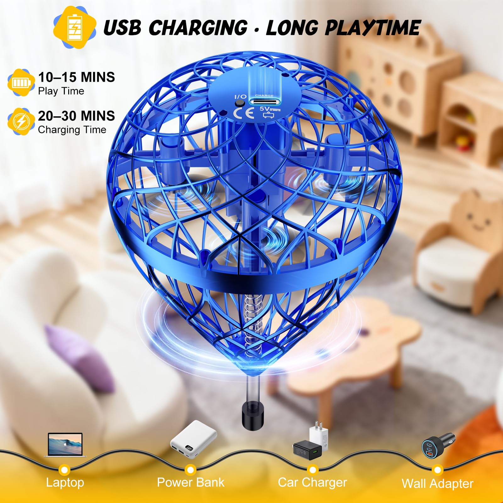 Amazon.com: DUSFAN 2025 AI Flying Orb Ball Toy, Galactic Fidget