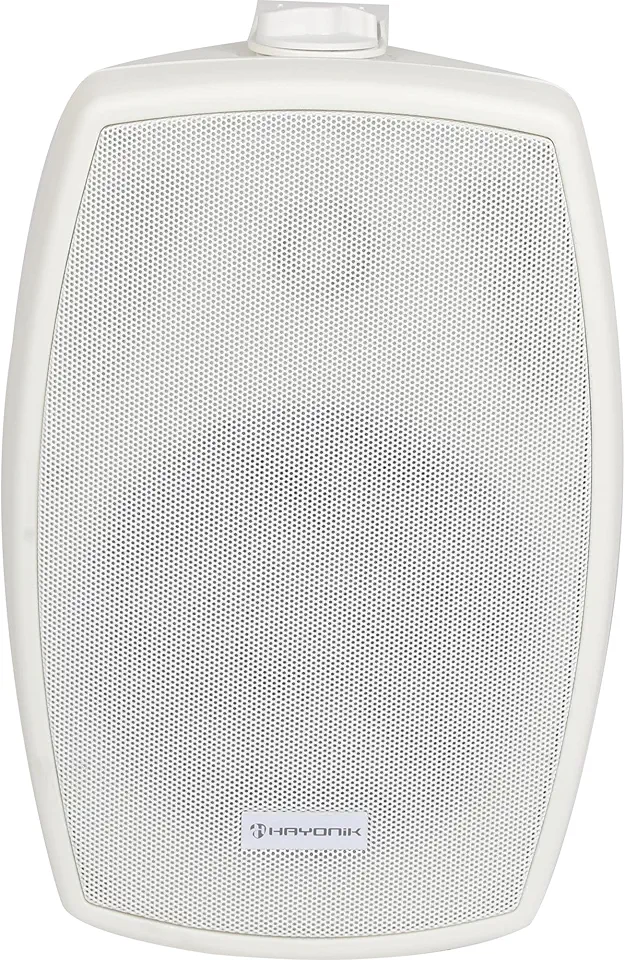 HAYONIK, Caixa Passiva IP56, Ext/Int, 140W, 2 Vias, Woofer 6,5", Tweeter 1" Titanium, Tela/Suporte Alumínio, Gabinete Polipropileno, 90dB, Freq: 60-20KHz, 70W RMS - HSP670O Branca