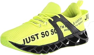 UMYOGO Sport Running Shoes for Mens Mesh Breathable Trail Runners Fashion Sneakers Green