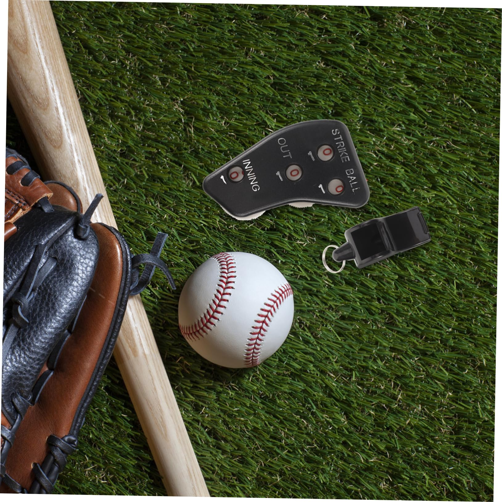 Compteur De Frappes (clicker) Vintage Pour Arbitre De Baseball - Avec étui En Cuir