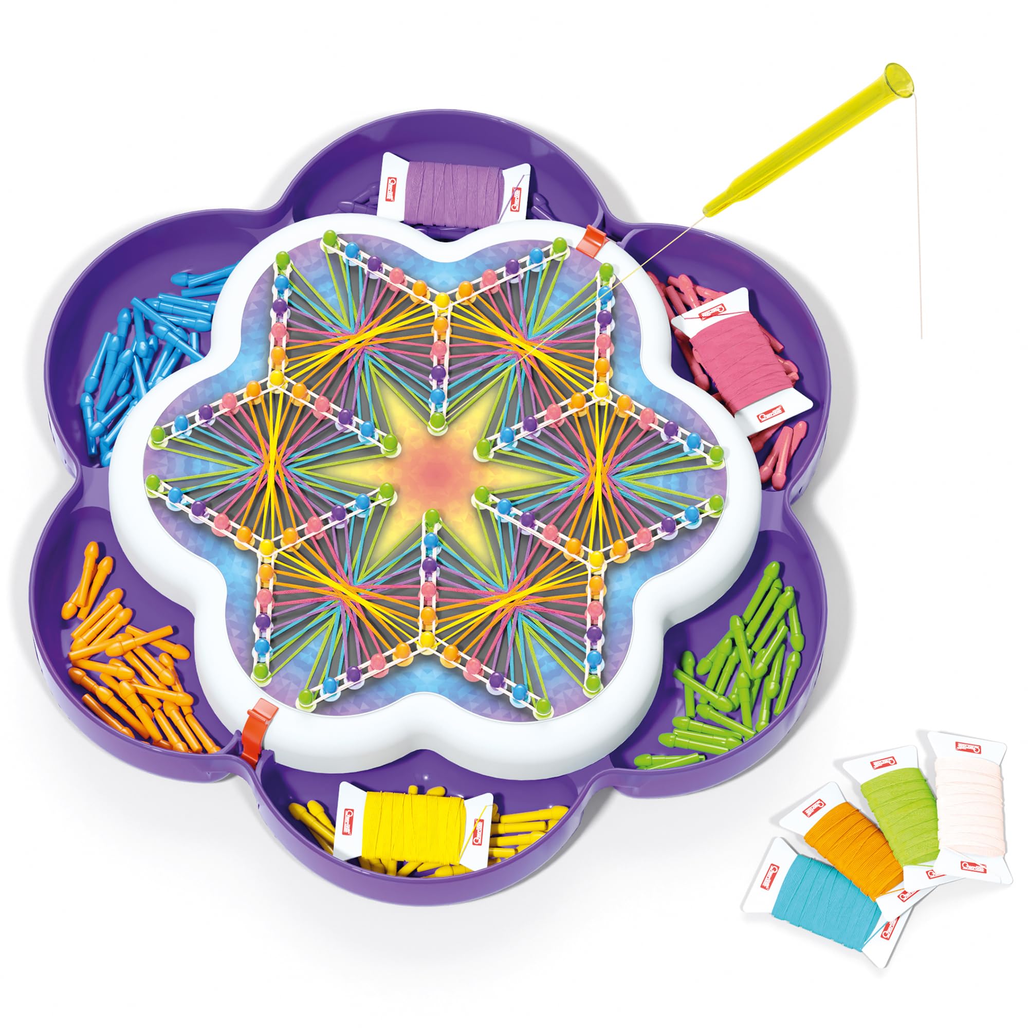 Quercetti - 2850 String Art Mandala; Juego Creativo