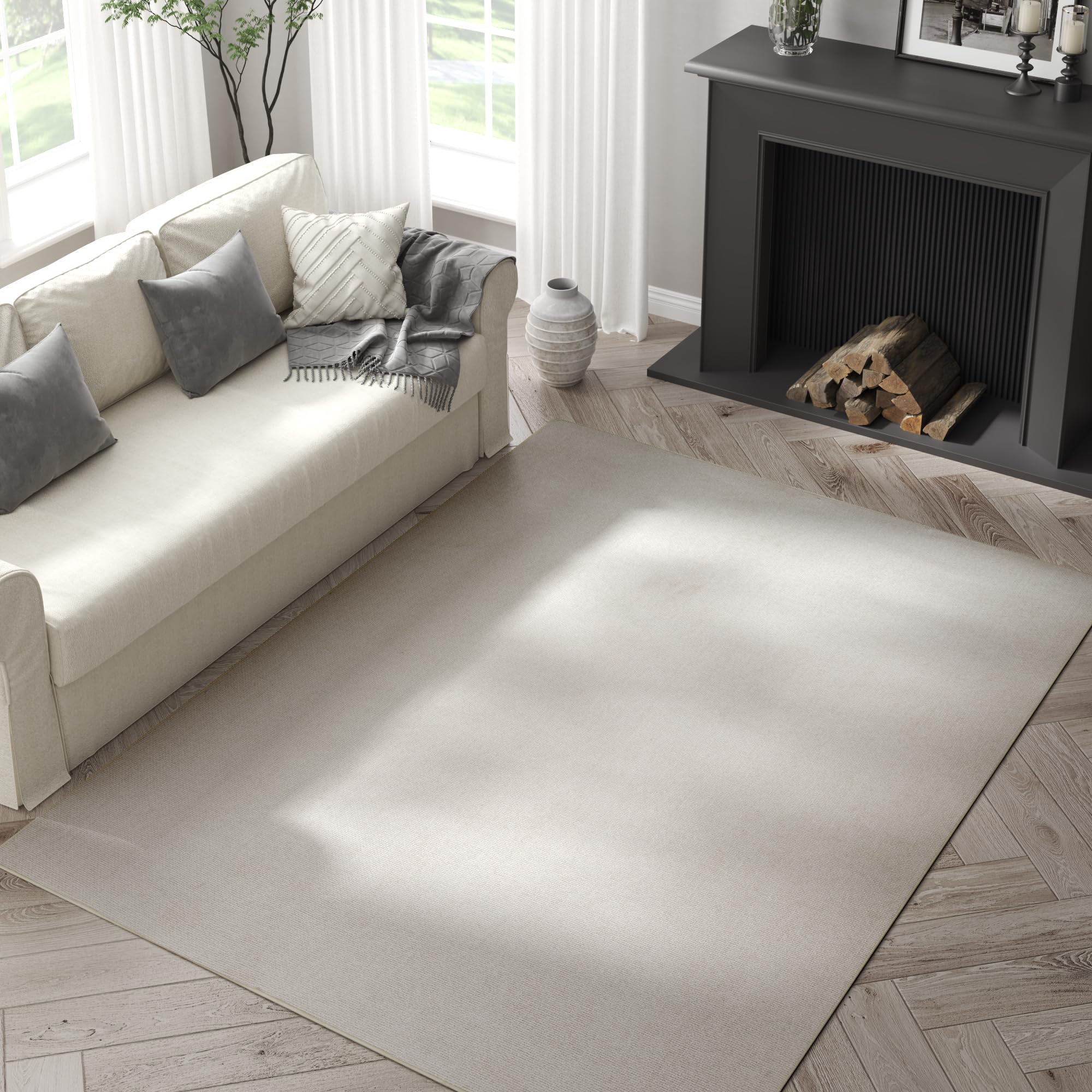 jinchan Modern Area Rug 3x5 Washable Rug Indoor Entryway Doormat Grid Accent Floor Cover Geometric Contemporary Non Slip Soft Carpet for Kitchen