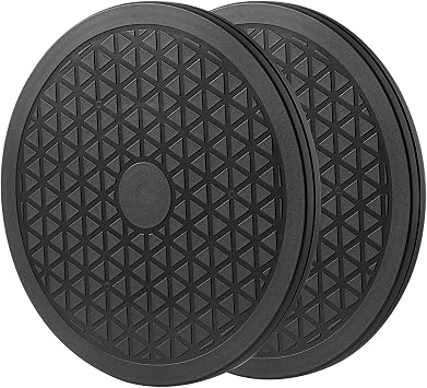 2 Pcs 8 Inch Heavy Duty Rotating Swivel Stand - Lazy Susan with Steel Ball Bearings for Model Base/Rotating Plants/Crafts Stand Monitor/TV/Monitors/Potted Plants 360 Rotation