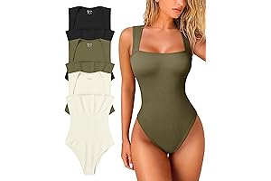 Seductive and Supportive: 3-Piece Ribbed Bodysuits for a Sensational Silhouette