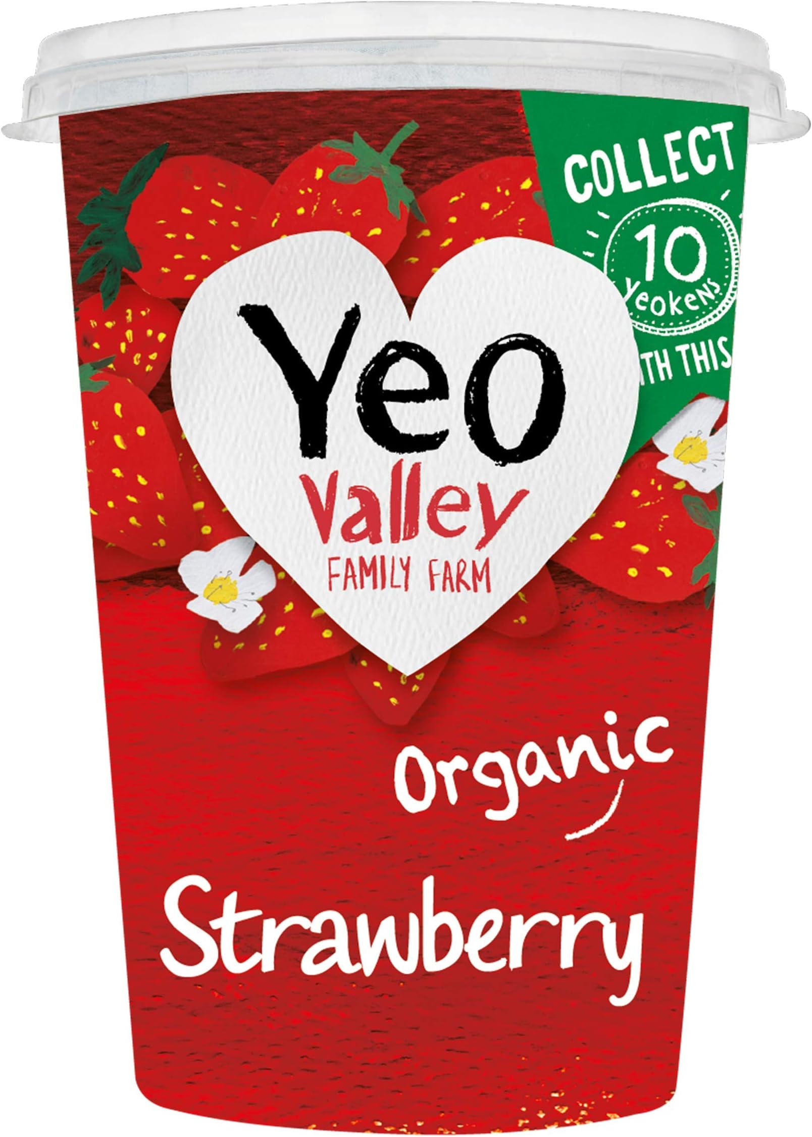 Organic Strawberry Yogurt 450g ,Pack of 1