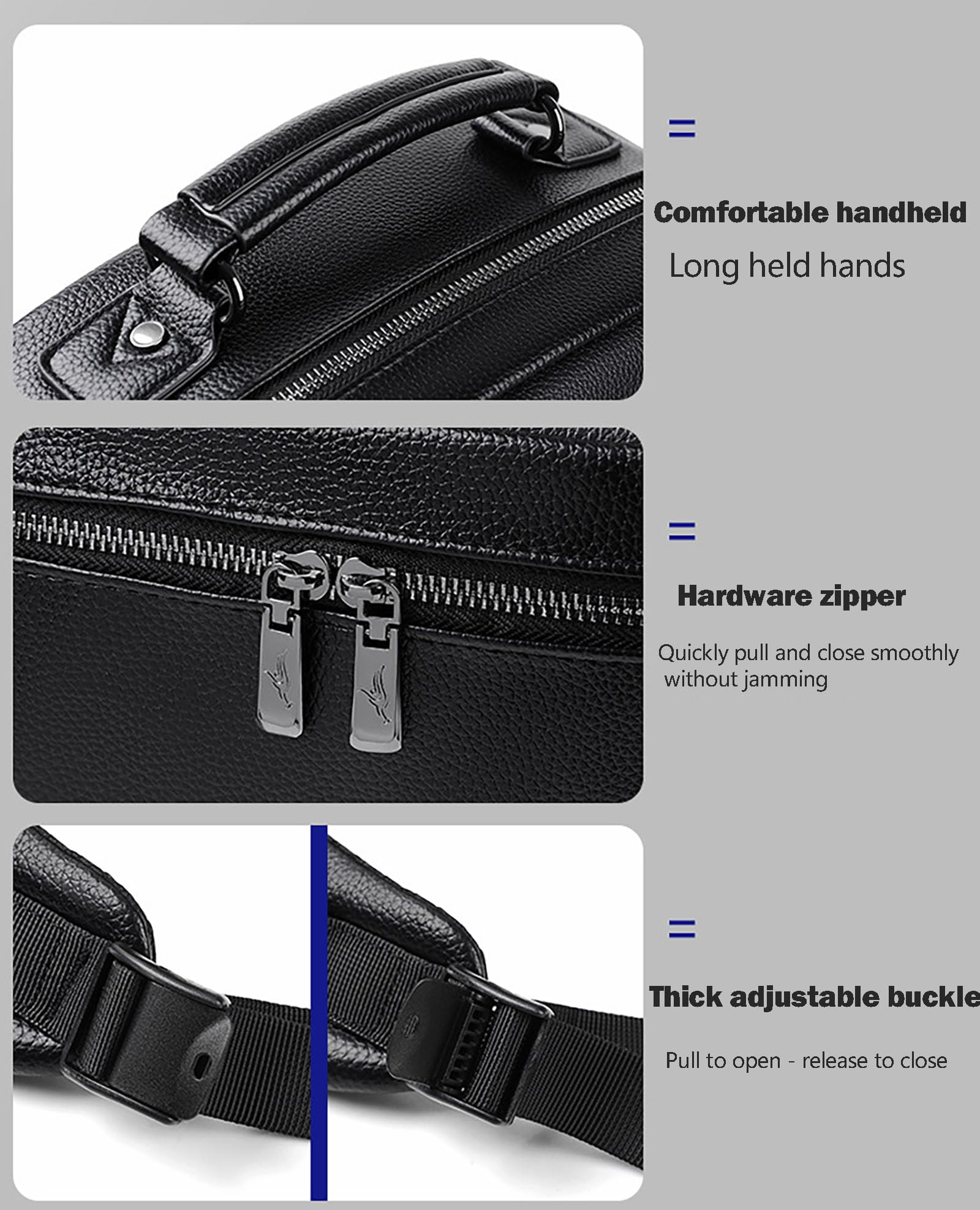 Mochila de cuero de la PU de los hombres, mochila casual de gran capacidad para computadora negra para viajes de ocio de oficina de la escuela de negocios