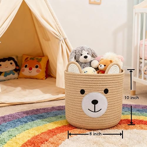 Miniatura 2 de Cesta de oso para guardería, canasta de baby shower, cestas de bebé para almacenamiento, canasta de lavandería, cestas de almacenamiento para niños